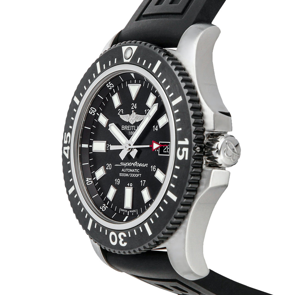 Breitling Black Stainless Steel Superocean Y1739310/BF45 Men's Wristwatch
Breitling Black Stainless Steel Superocean Y1739310/BF45 Men's Wristwatch