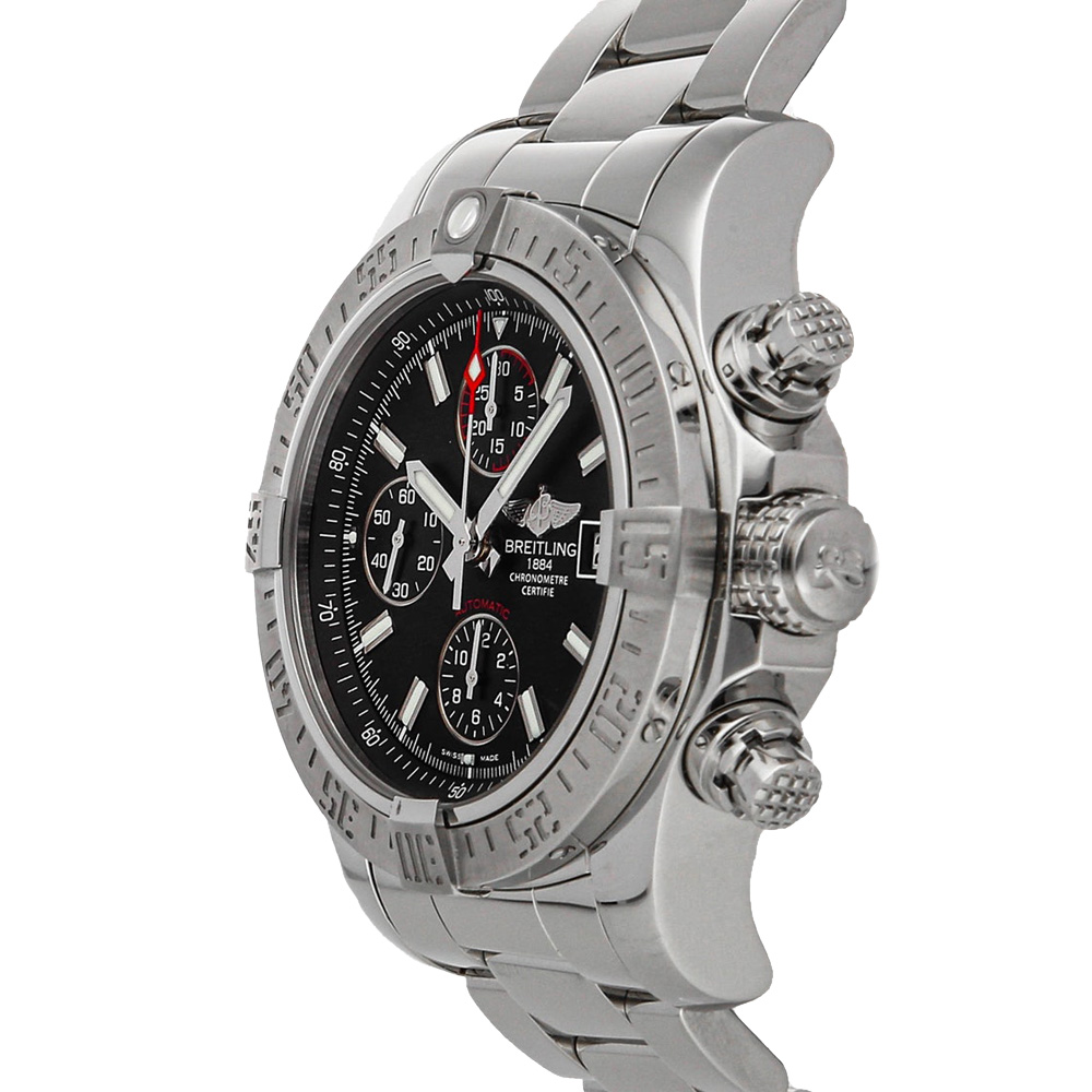 Breitling Black Stainless Steel Avenger II Chronograph A1338111/BC32 Men's Wristwatch
Breitling Black Stainless Steel Avenger II Chronograph A1338111/BC32 Men's Wristwatch