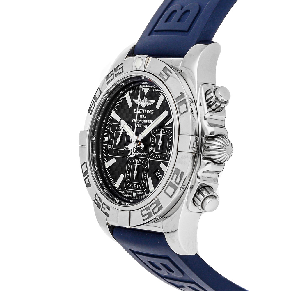 Breitling Black Stainless Steel Chronomat AB011012/BF76 Men's Wristwatch
Breitling Black Stainless Steel Chronomat AB011012/BF76 Men's Wristwatch