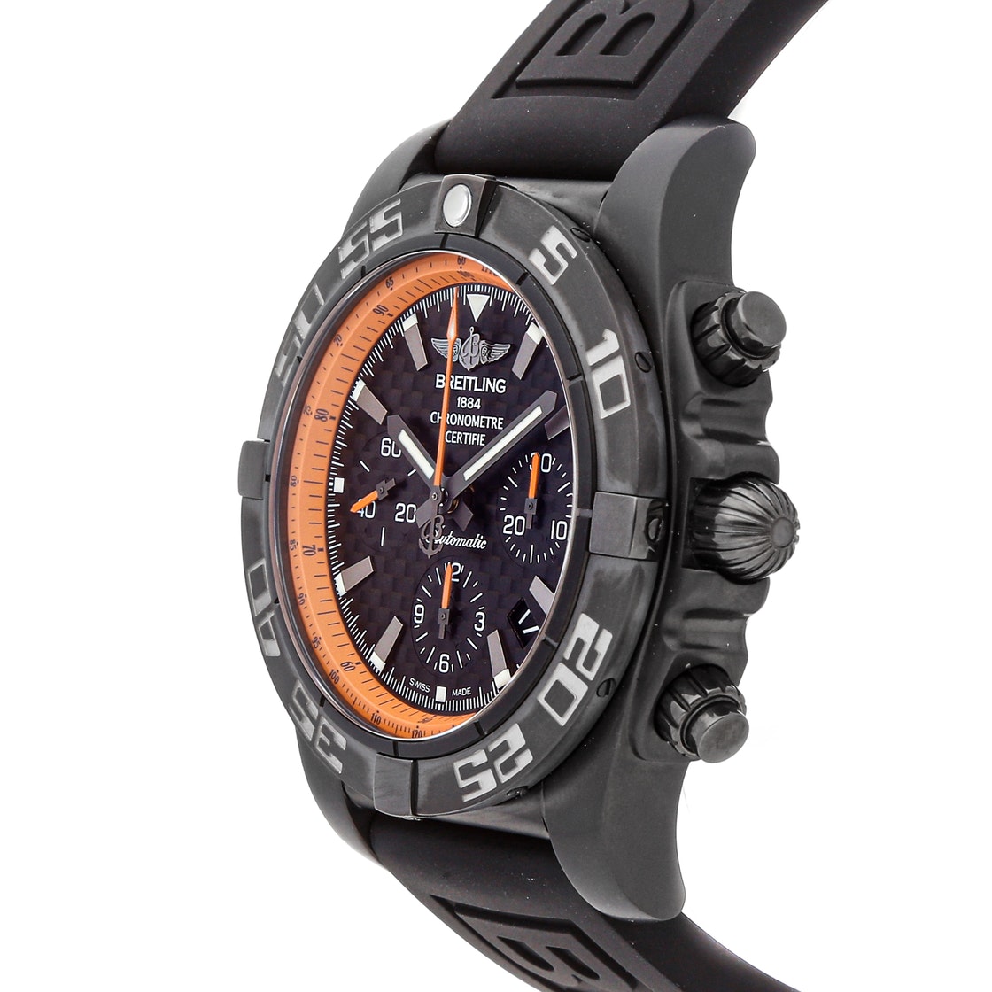 Breitling Black Blacksteel Chronomat MB01111A/BG17 Men's Wristwatch 44 MM
Breitling Black Blacksteel Chronomat MB01111A/BG17 Men's Wristwatch 44 MM