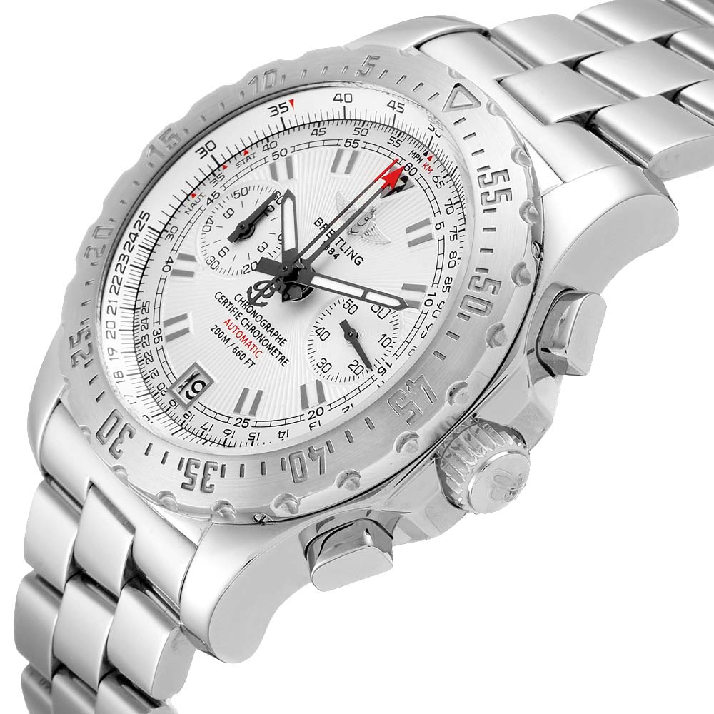 Breitling Silver Stainless Steel Professional Skyracer A27362 Men's Wristwatch 43.5 MM
Breitling Silver Stainless Steel Professional Skyracer A27362 Men's Wristwatch 43.5 MM