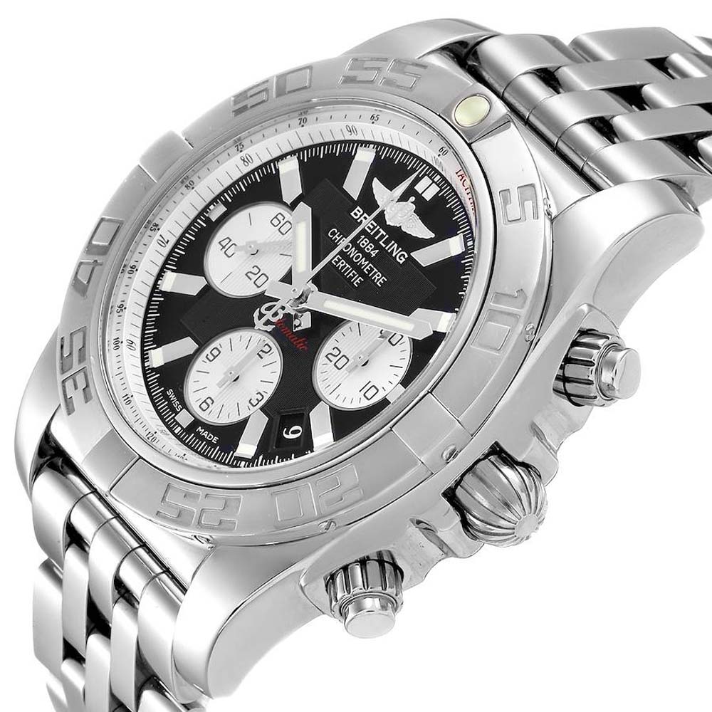 Breitling Black Stainless Steel Chronomat 01 AB0110 Men's Wristwatch 43.5 MM
Breitling Black Stainless Steel Chronomat 01 AB0110 Men's Wristwatch 43.5 MM