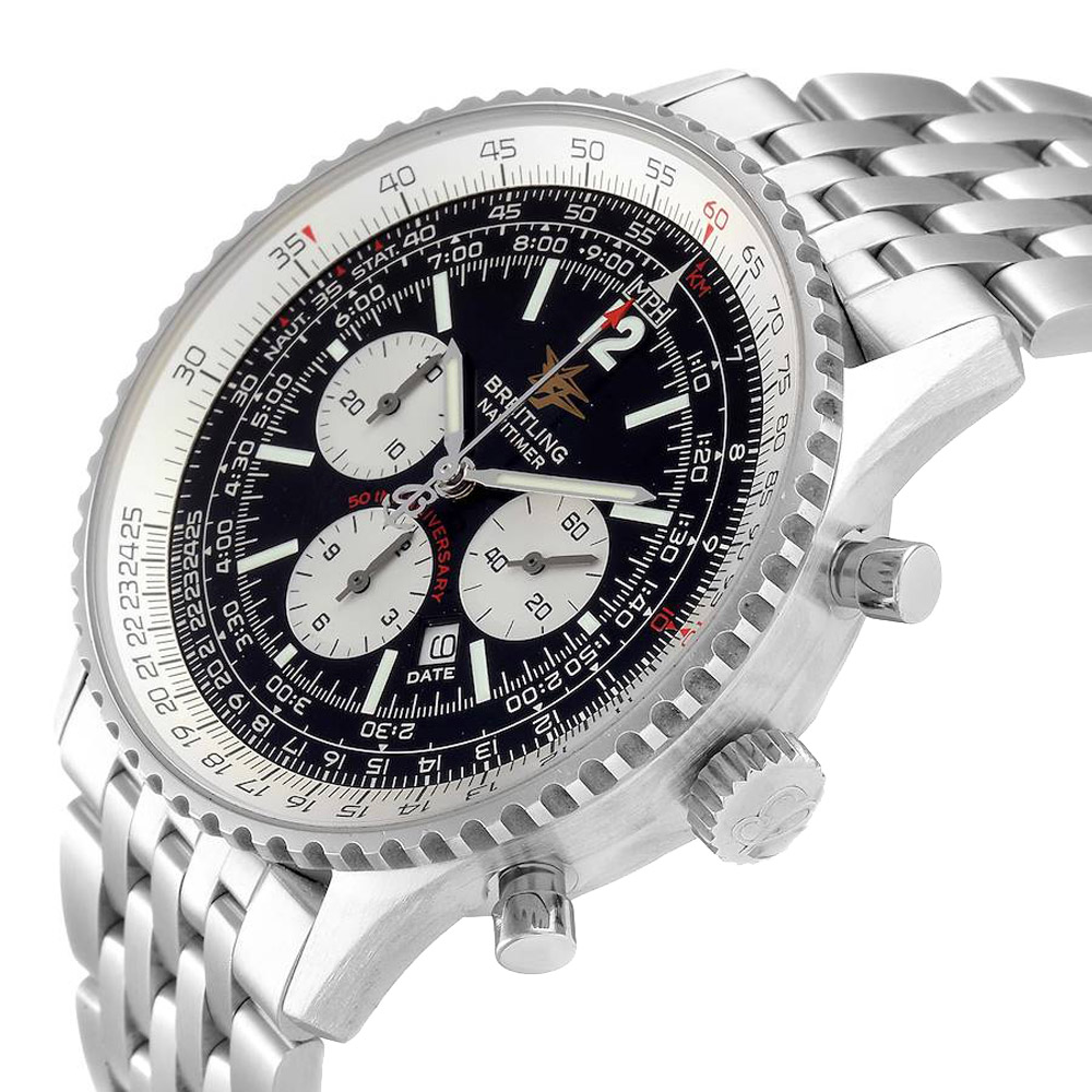 Breitling Black Stainless Steel Navitimer A41322 Men's Wristwatch 43 MM
Breitling Black Stainless Steel Navitimer A41322 Men's Wristwatch 43 MM
