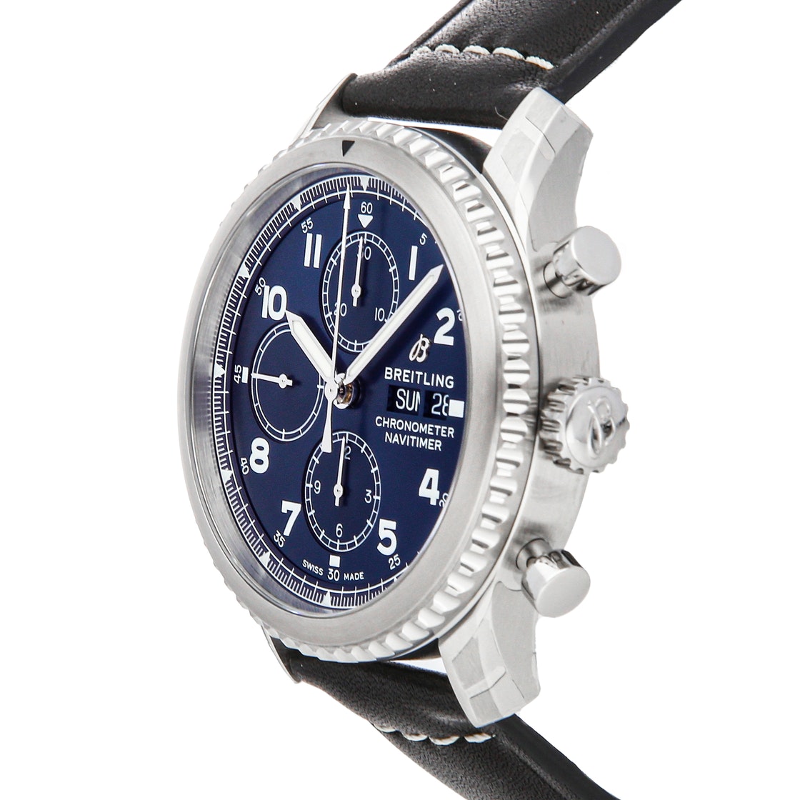 Breitling Blue Stainless Steel Navitimer 8 Chronograph A13314101C1X1 Men's Wristwatch 43 MM
Breitling Blue Stainless Steel Navitimer 8 Chronograph A13314101C1X1 Men's Wristwatch 43 MM
