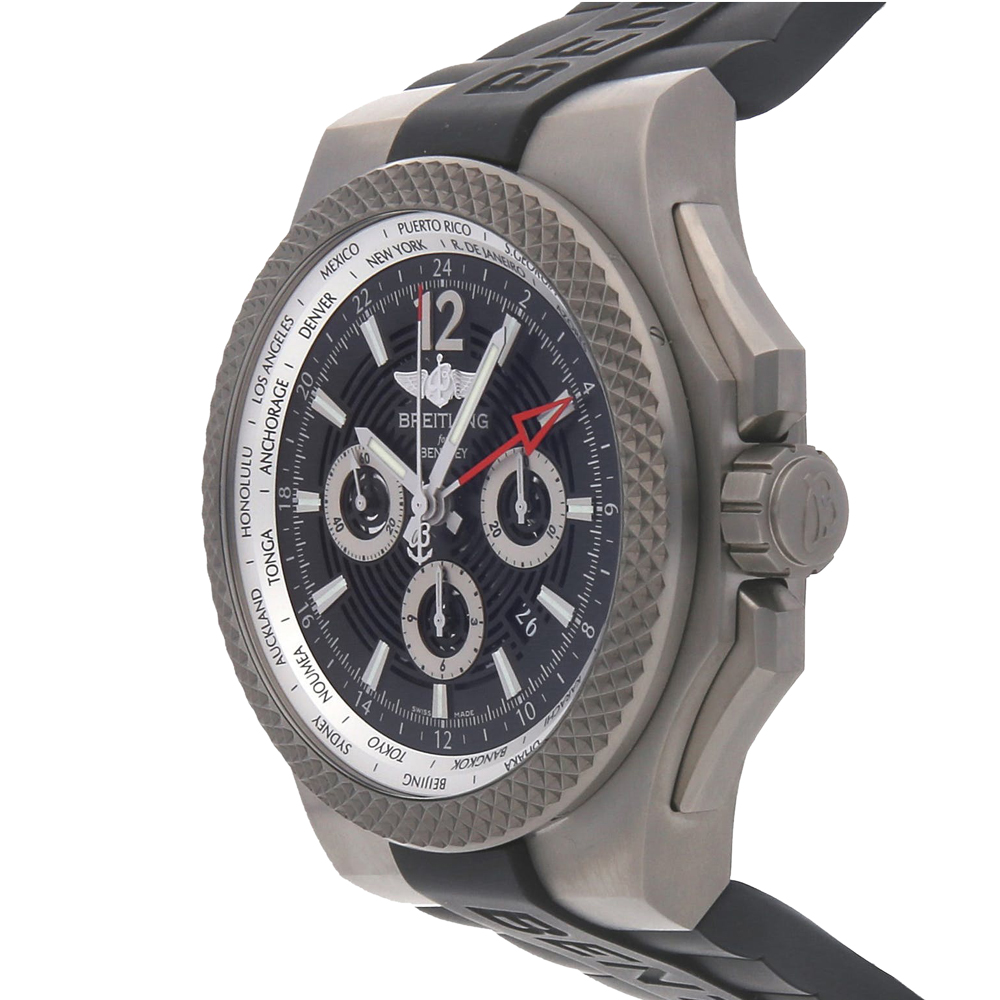 Breitling Black Titanium Bentley GMT Light Body B04 EB043210/BD23 Men's Wristwatch 49 MM