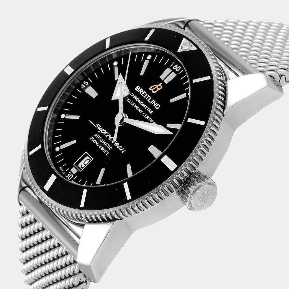Breitling Black Stainless Steel Superocean AB2020 Automatic Men's Wristwatch 46 mm 
Breitling Black Stainless Steel Superocean AB2020 Automatic Men's Wristwatch 46 mm