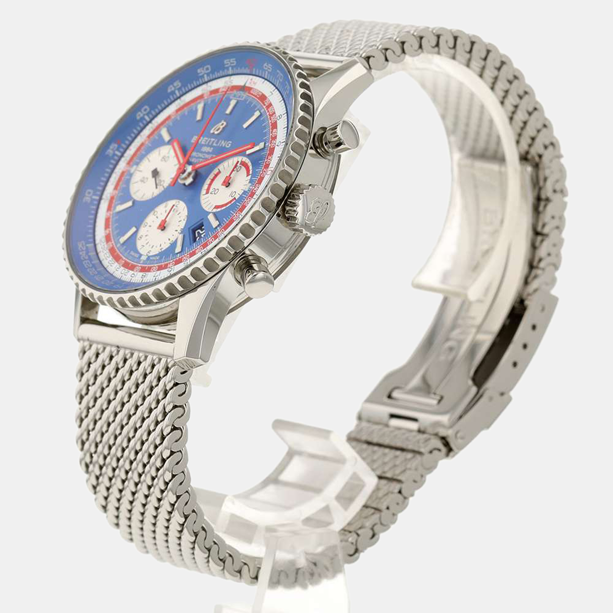 Breitling Blue Stainless Steel Navitimer AB01212B1C1A1 Automatic Men's Wristwatch 43 mm
Breitling Blue Stainless Steel Navitimer AB01212B1C1A1 Automatic Men's Wristwatch 43 mm