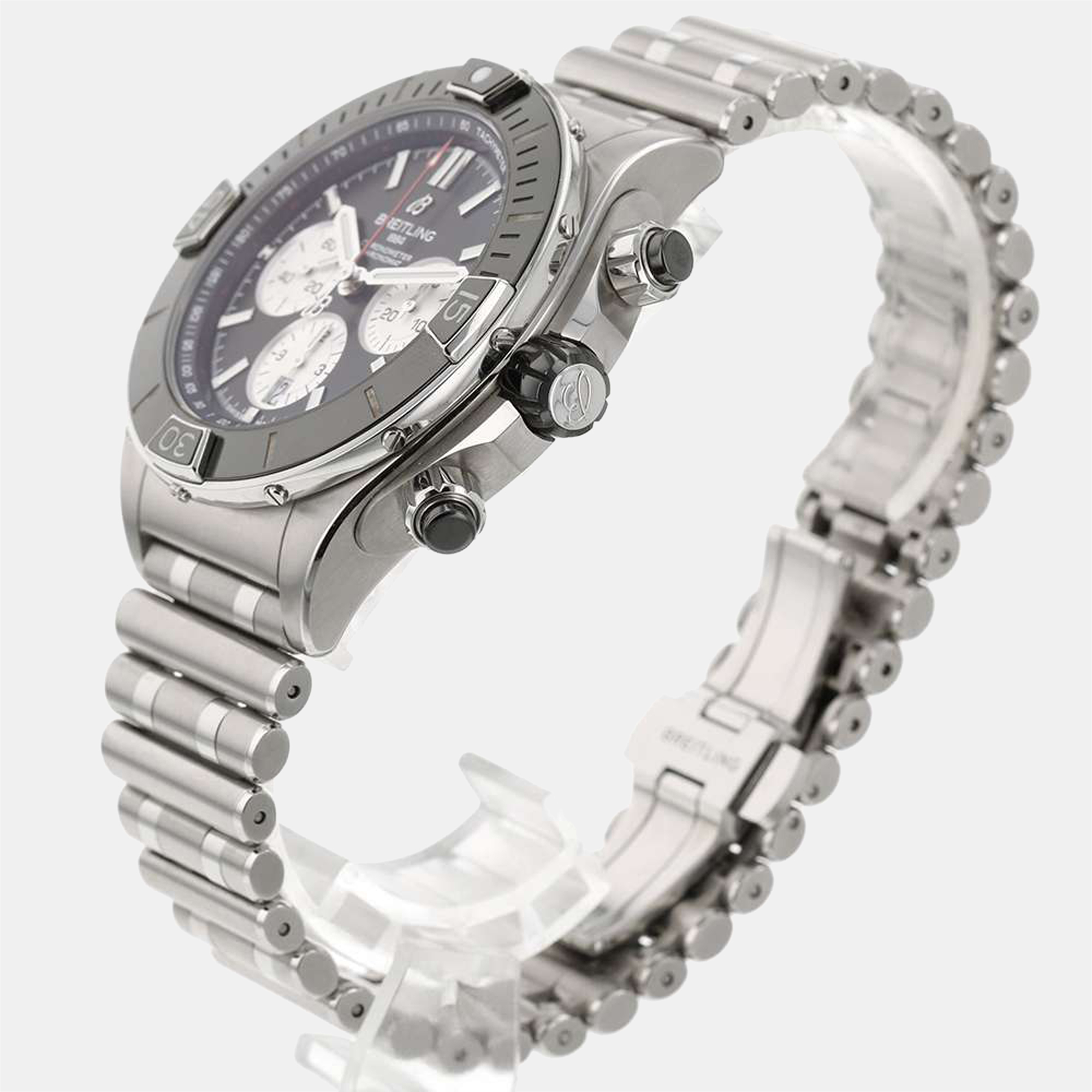Breitling Black Stainless Steel Chronomat AB0136251B1A1 Automatic Men's Wristwatch 44 mm
Breitling Black Stainless Steel Chronomat AB0136251B1A1 Automatic Men's Wristwatch 44 mm