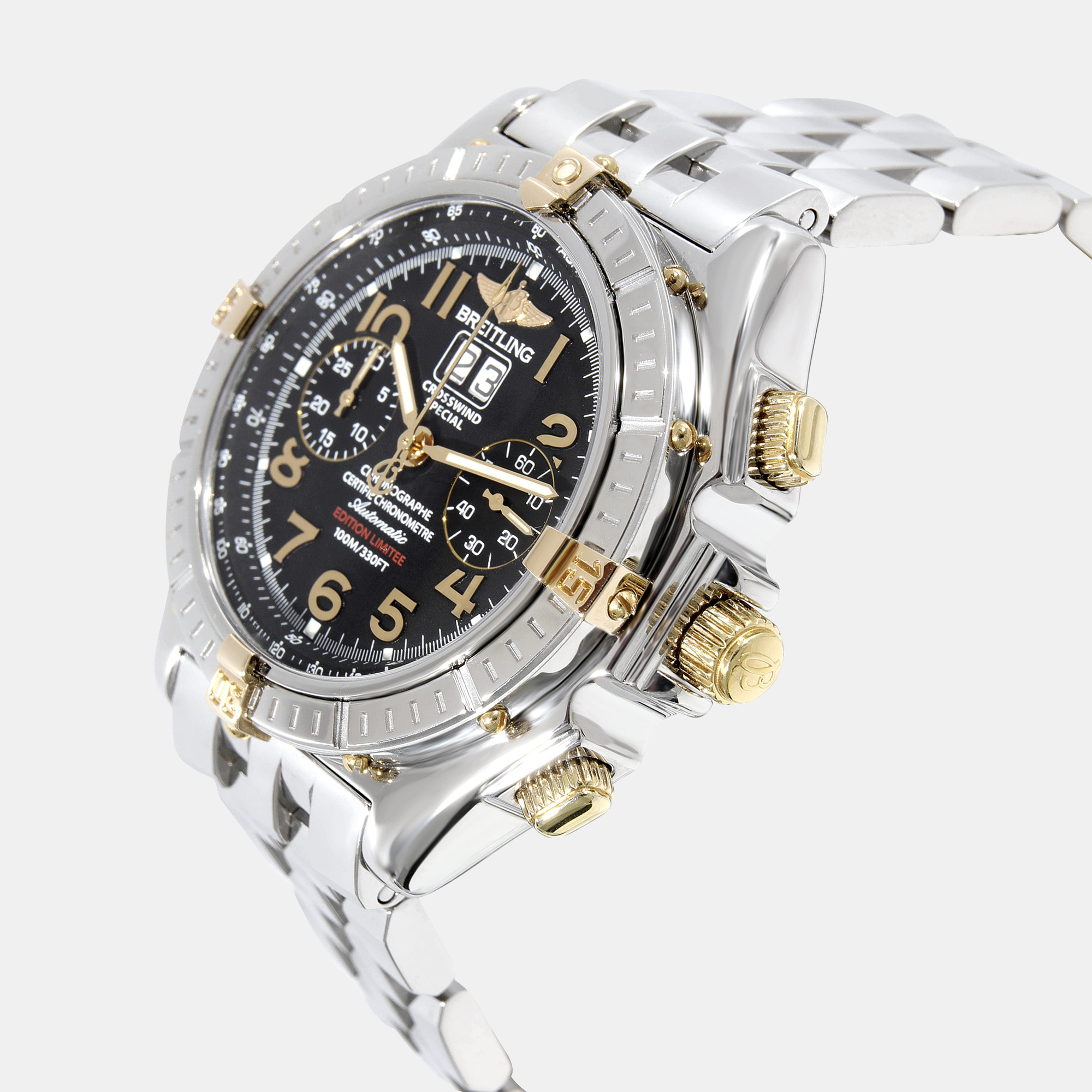 Breitling Black Stainless Steel Crosswind B4435612/B690 Automatic Men's Wristwatch 43 mm
Breitling Black Stainless Steel Crosswind B4435612/B690 Automatic Men's Wristwatch 43 mm