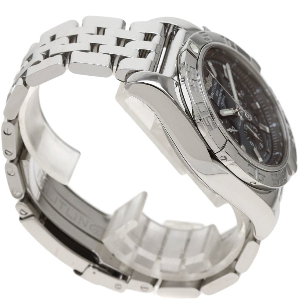 Breitling Blue MOP Stainless Steel Chronomat AB0111 Men's Wristwatch 44 Mm