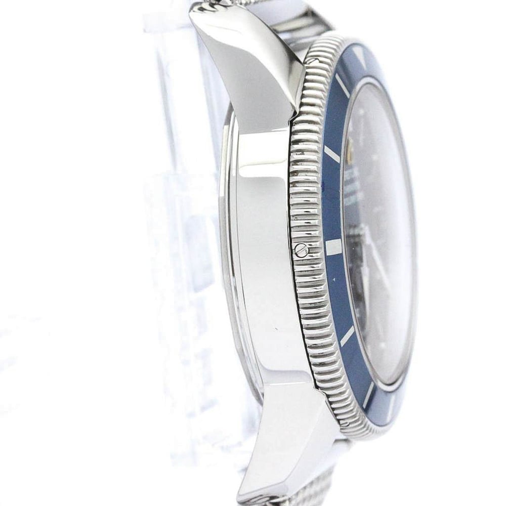 Breitling Blue Stainless Steel Superocean A37320 Men's Wristwatch 38 Mm
