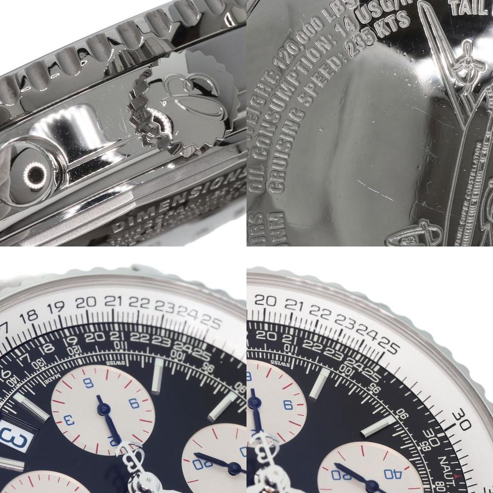Breitling Black Stainless Steel Navitimer A232BSCNP Automatic Men's Wristwatch 42mm
