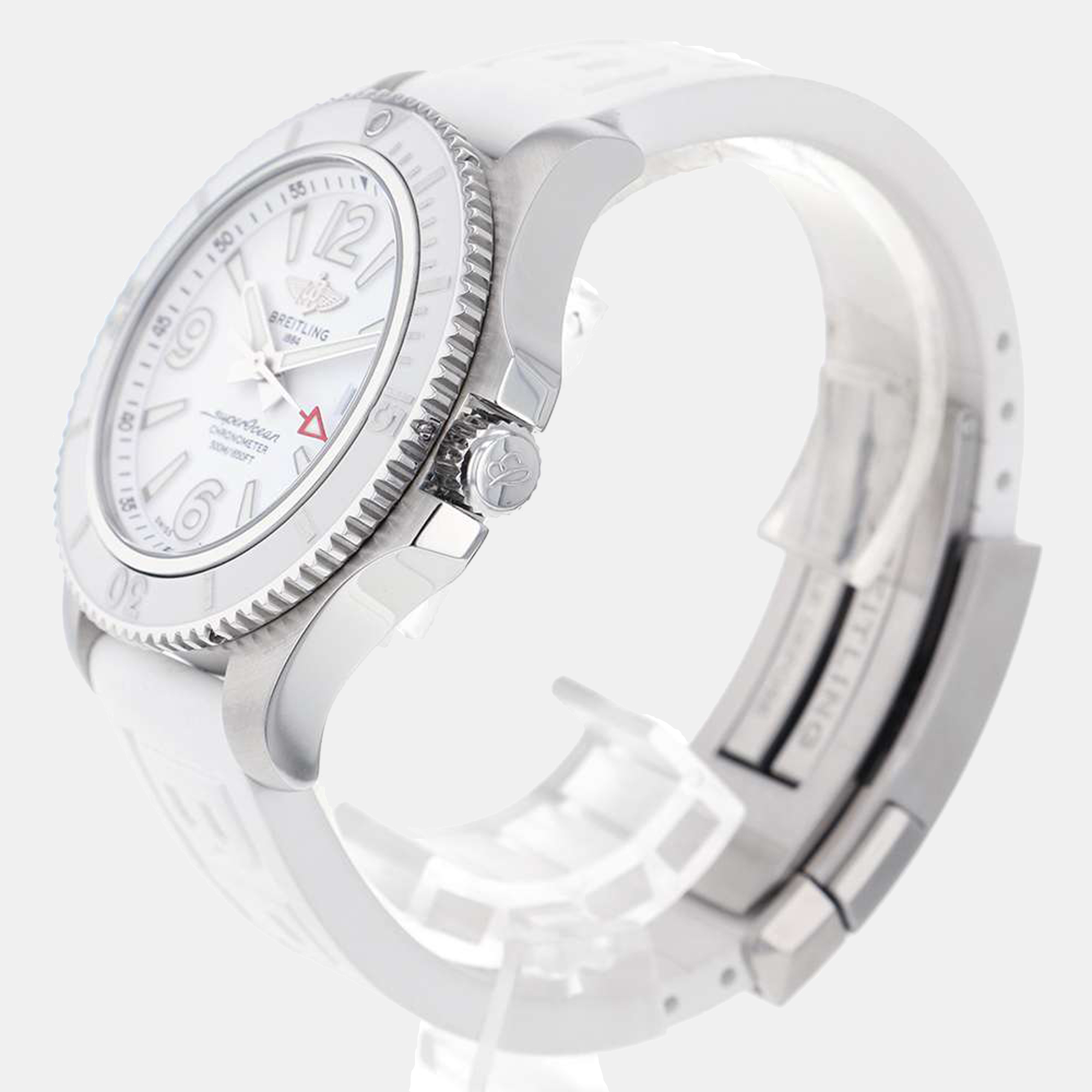 Breitling White Stainless Steel Superocean A17366D21A1S1 Automatic Men's Wristwatch 43 mm
Breitling White Stainless Steel Superocean A17366D21A1S1 Automatic Men's Wristwatch 43 mm