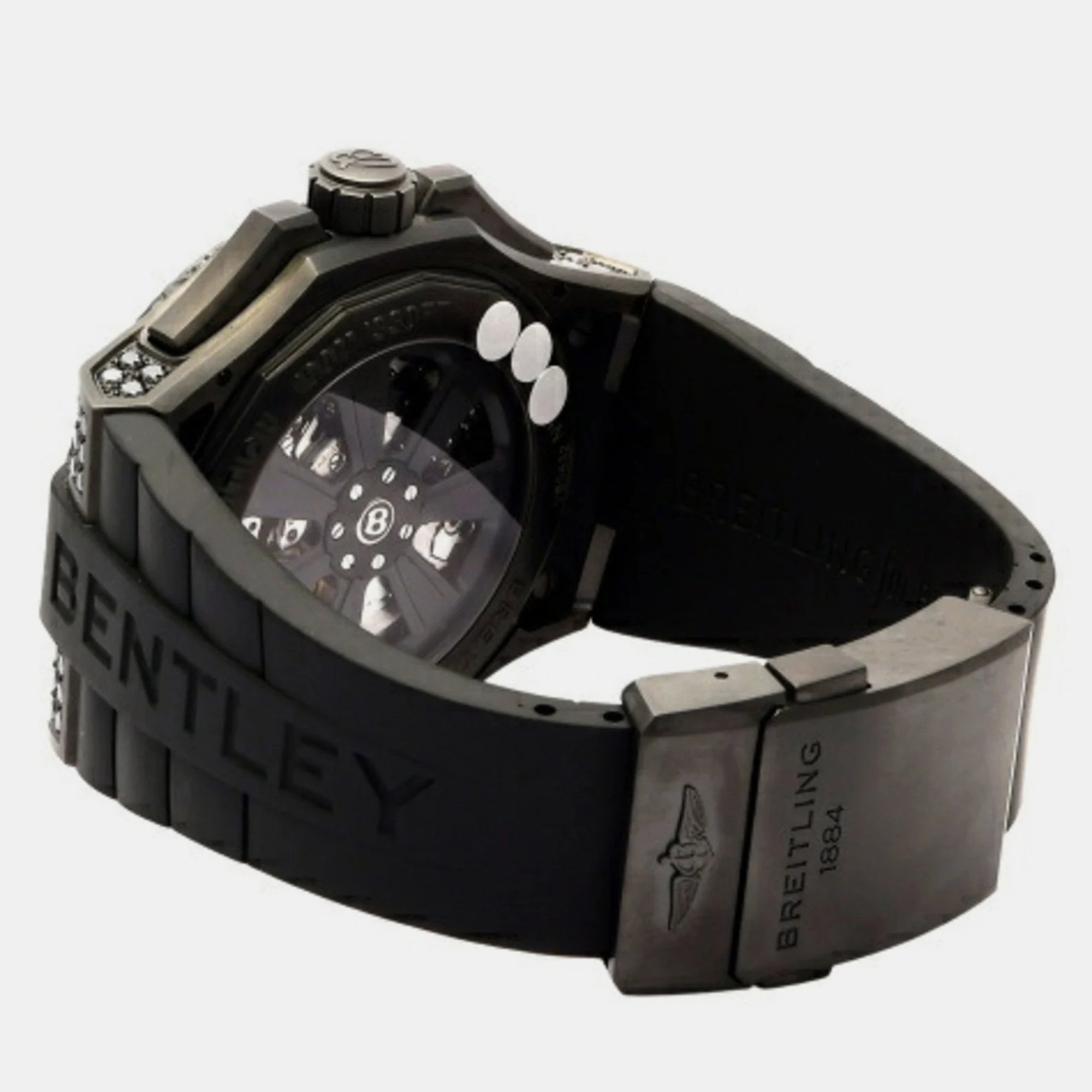 Breitling Black Titanium Bentley VB0432AU/BE25 Automatic Men's Wristwatch 49 Mm