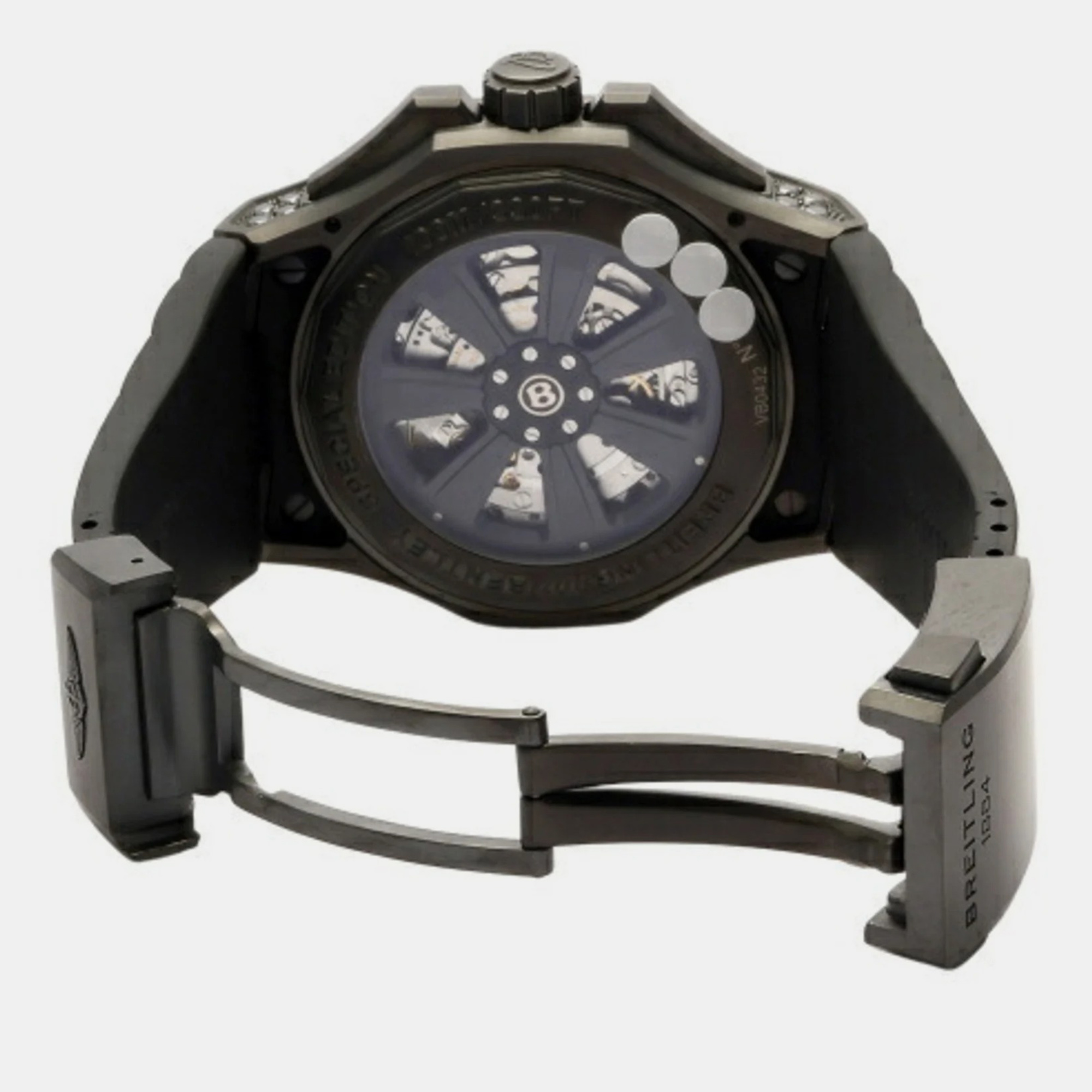 Breitling Black Titanium Bentley VB0432AU/BE25 Automatic Men's Wristwatch 49 Mm