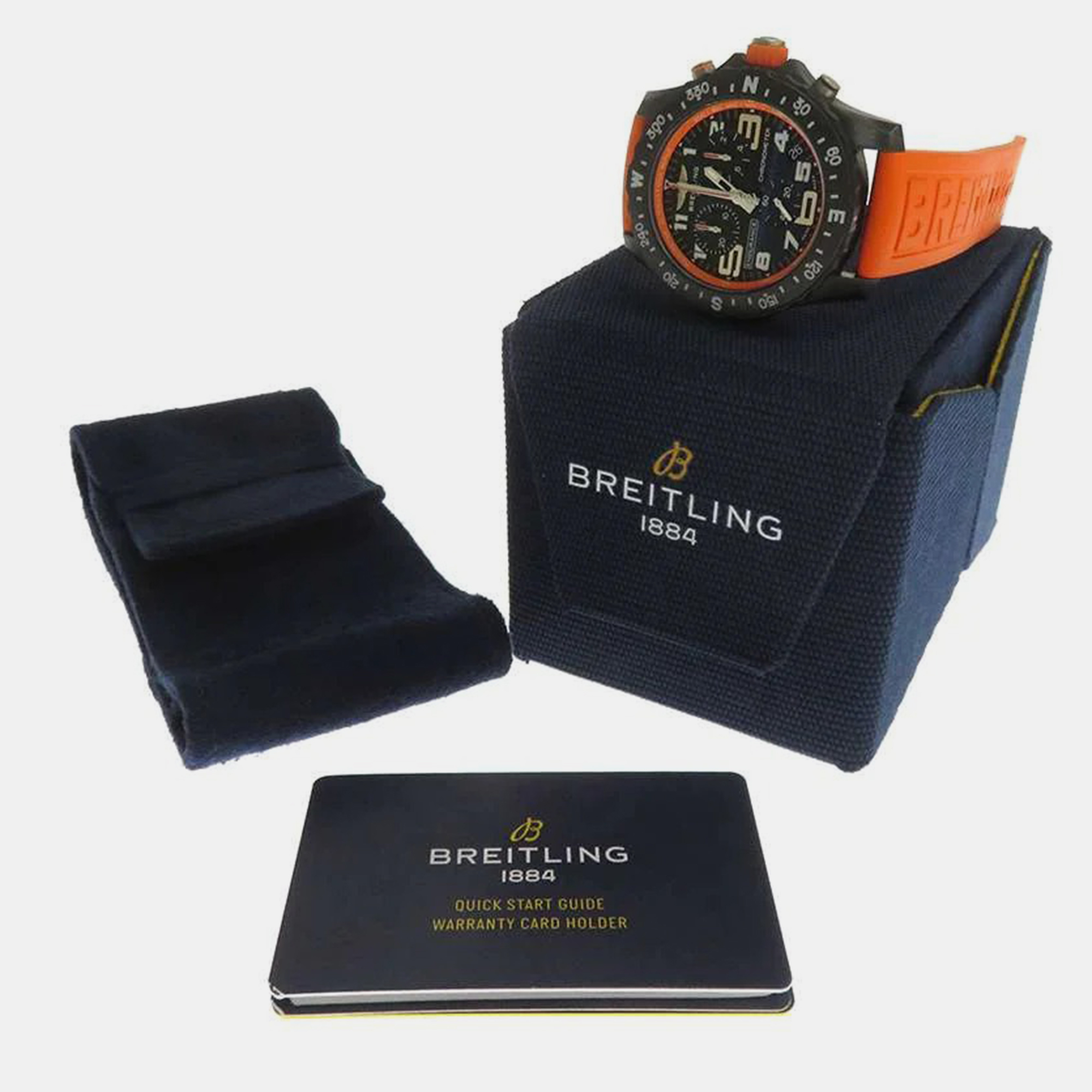 Breitling Black PVD Coated Endurance Pro X82310 Quartz Men's Wristwatch 44 Mm
