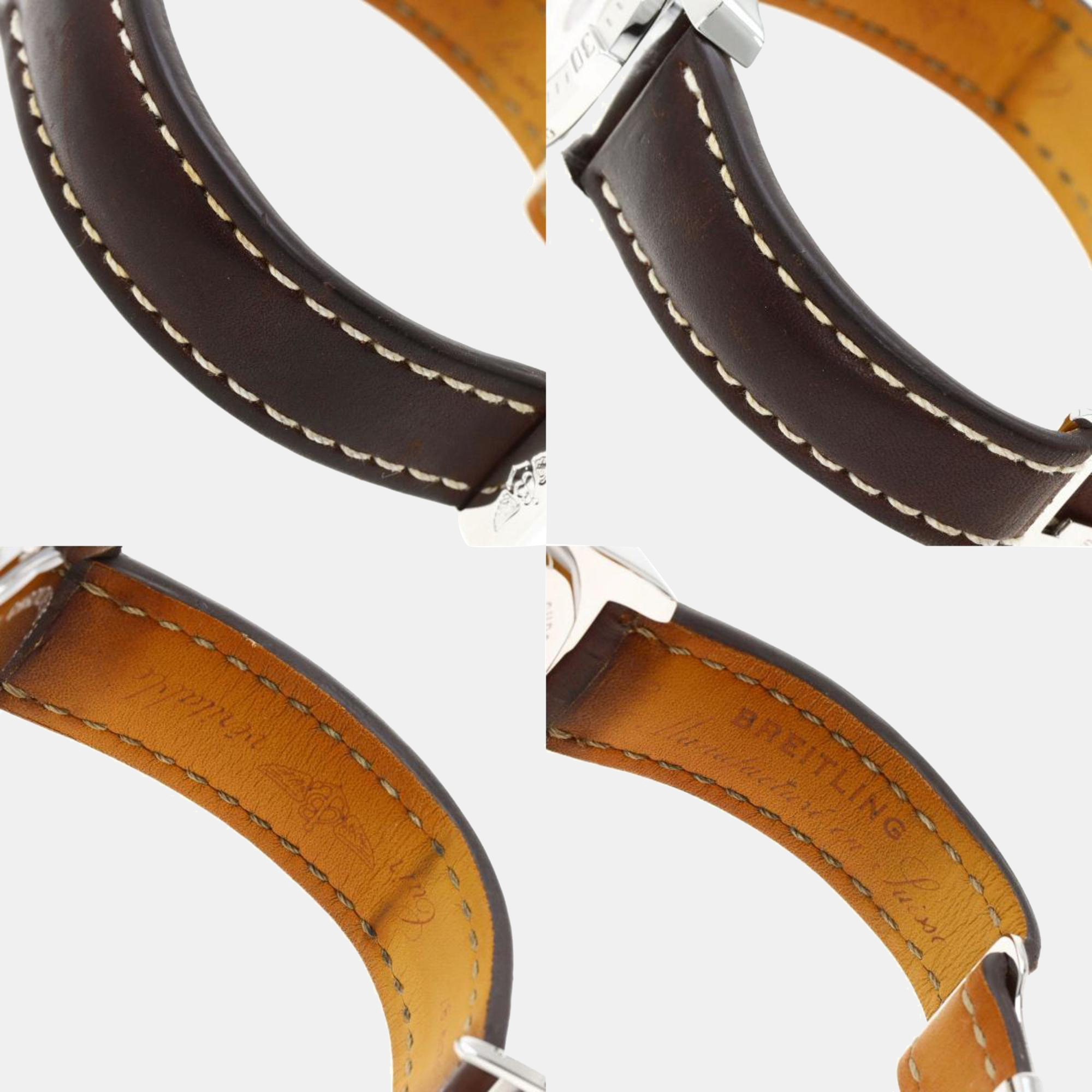 Breitling White Stainless Steel Colt  A73388 Quartz Men's Wristwatch 44 Mm