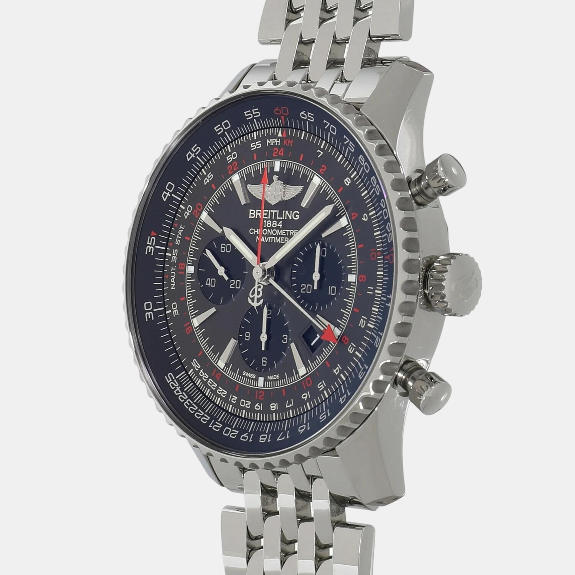 Breitling Grey Stainless Steel Navitimer AB04413A/F573 Automatic Men's Wristwatch 48 mm
Breitling Grey Stainless Steel Navitimer AB04413A/F573 Automatic Men's Wristwatch 48 mm