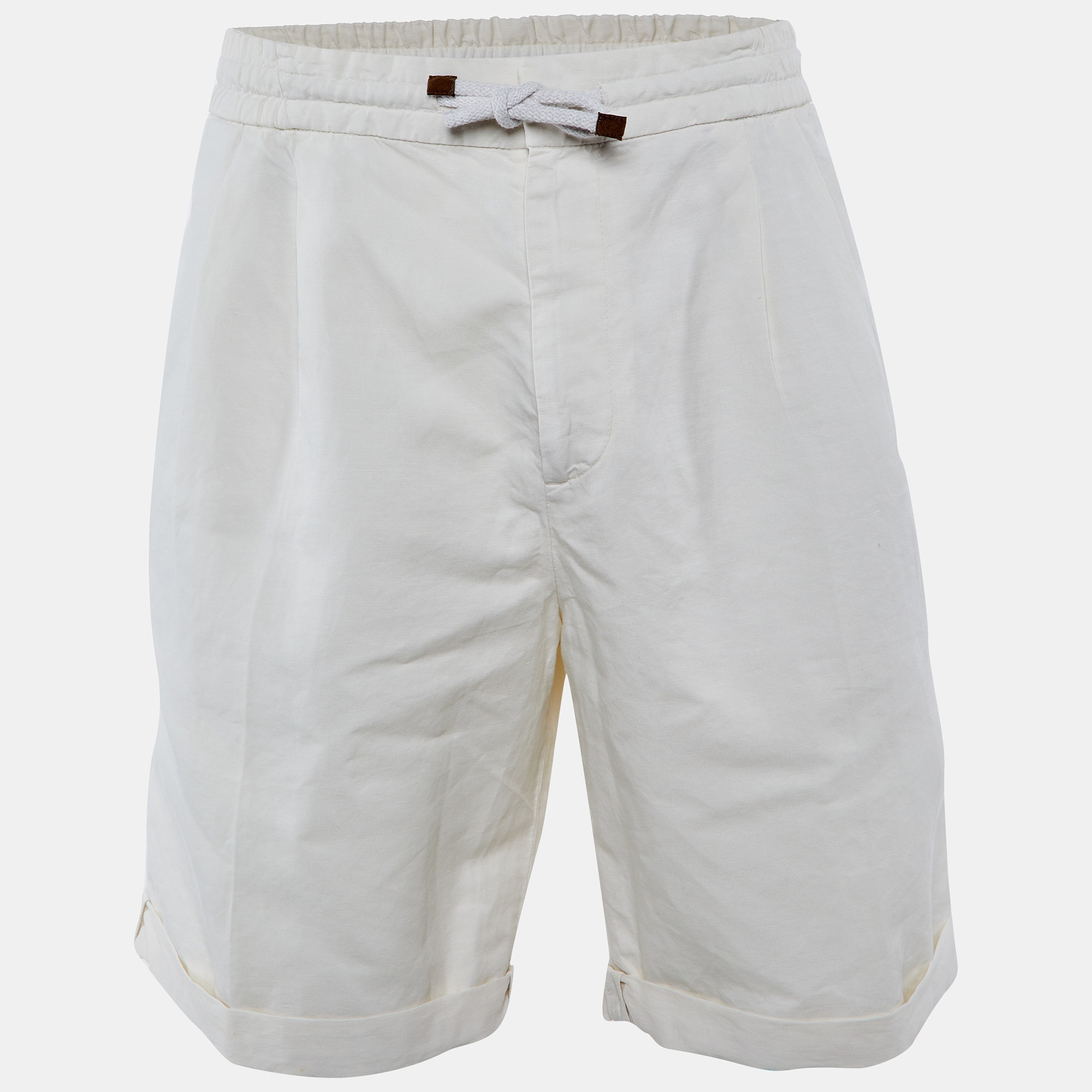 Off- Cotton Bermuda Shorts XXXL - Brunello Cucinelli - Modalova