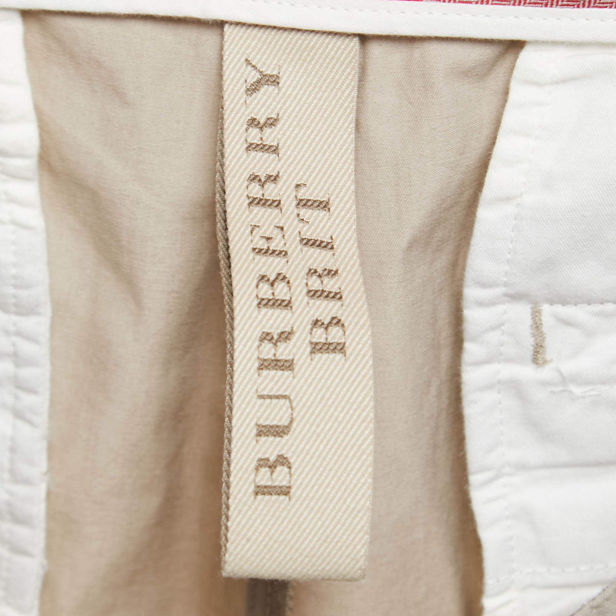 Burberry Brit Beige Cotton Albany Regular Fit Trousers 4XL