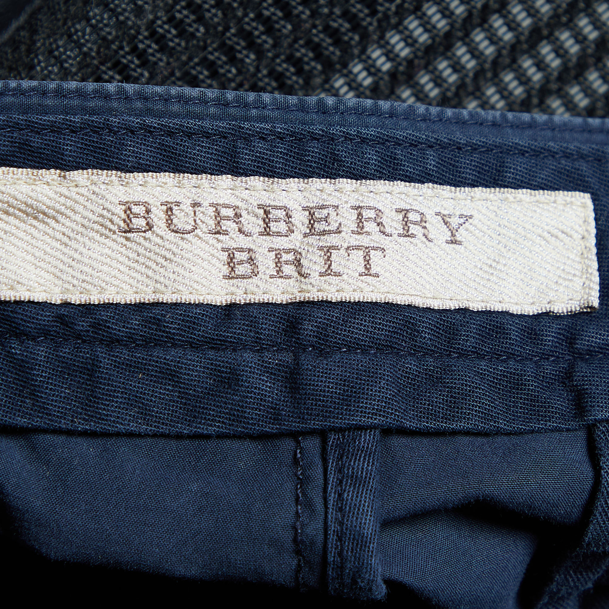 Burberry Brit Navy Blue Cotton Shorts L