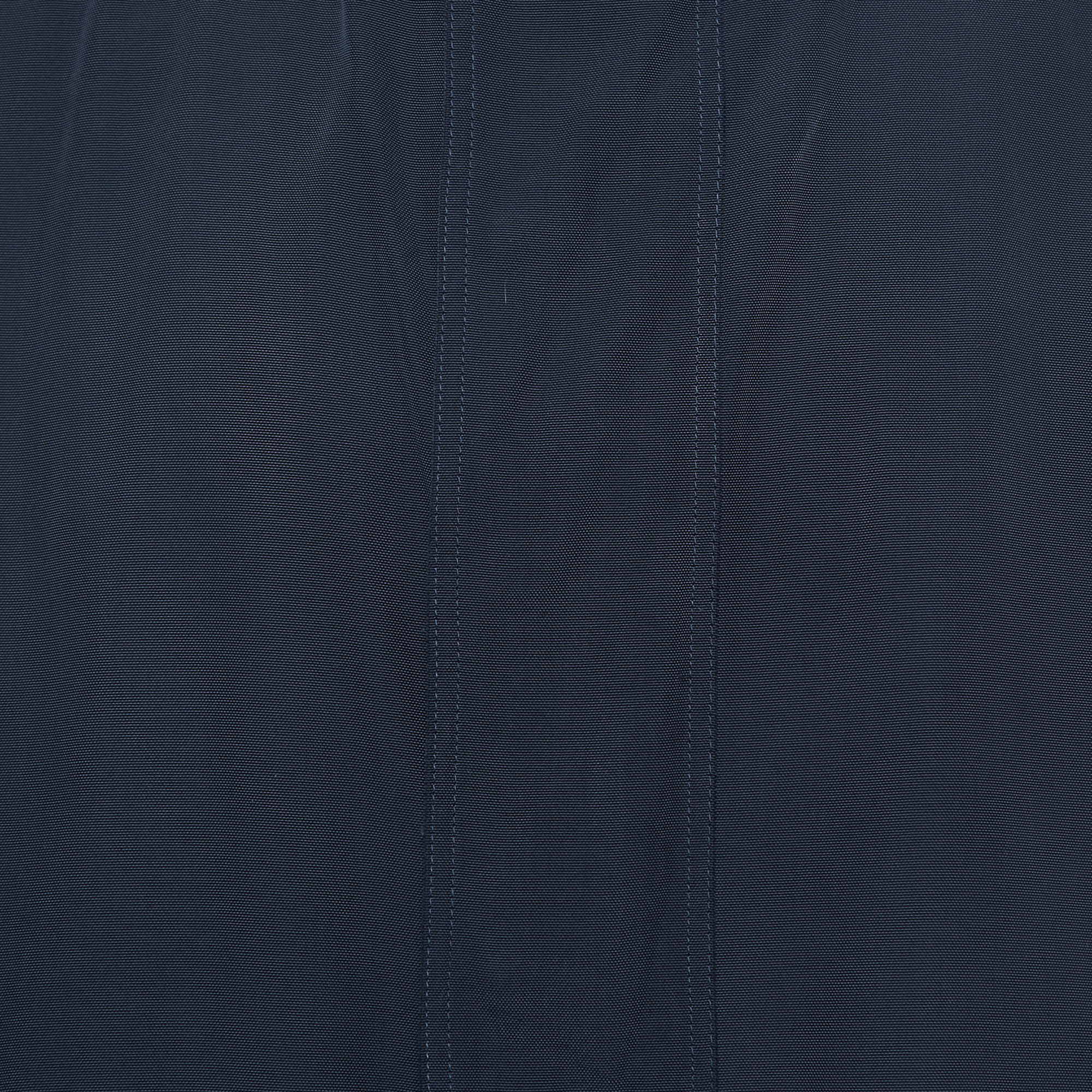 Burberry London Navy Blue Nylon Zip-Up Jacket XL