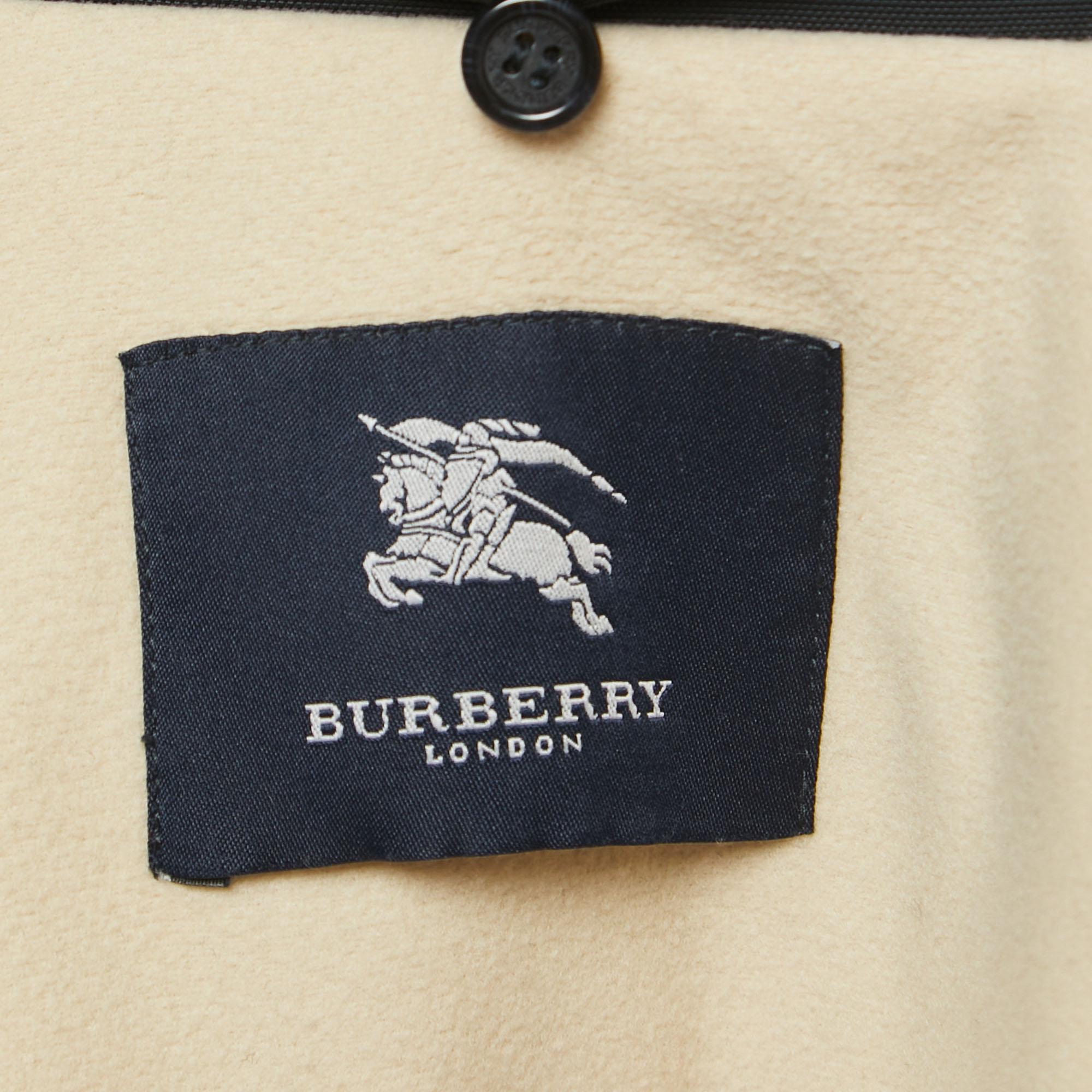 Burberry London Navy Blue Nylon Zip-Up Jacket XL