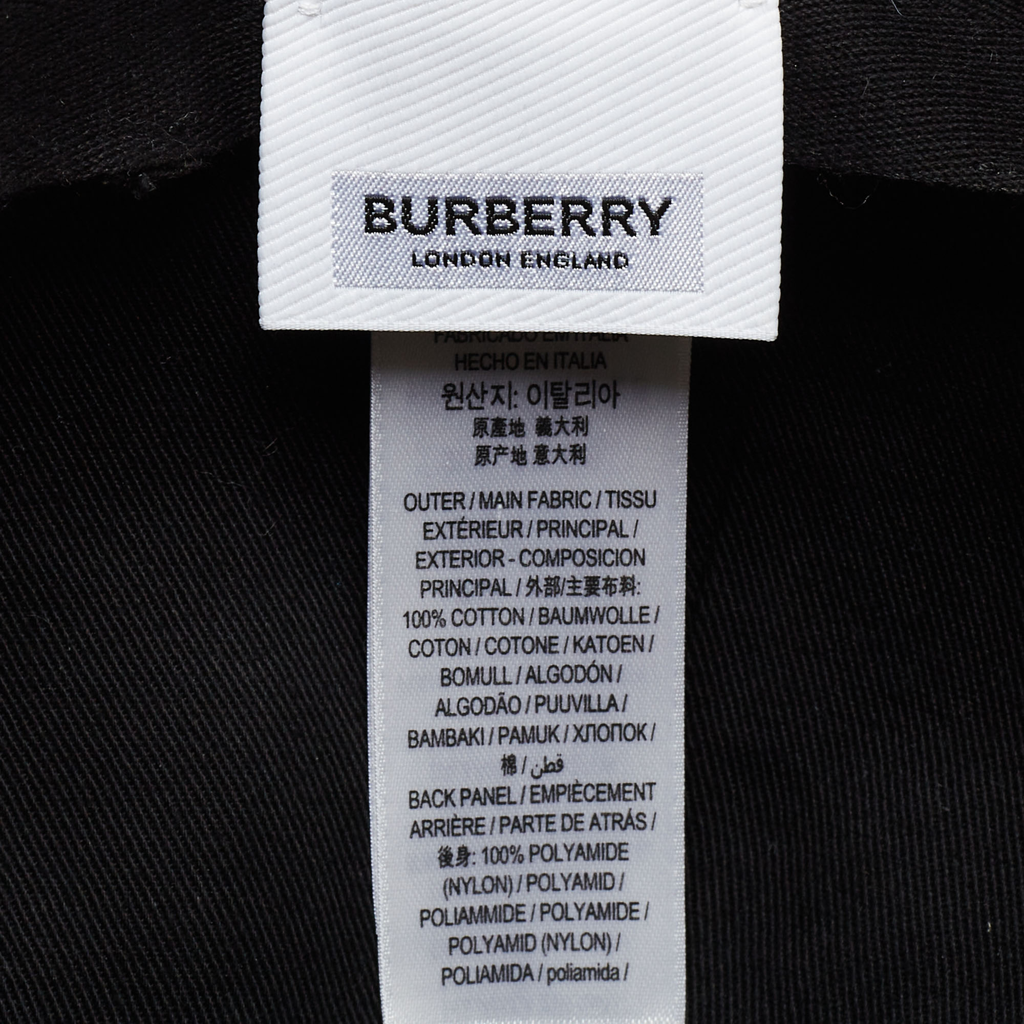 Burberry Beige Cotton & Mesh Trucker Bucket Hat S
