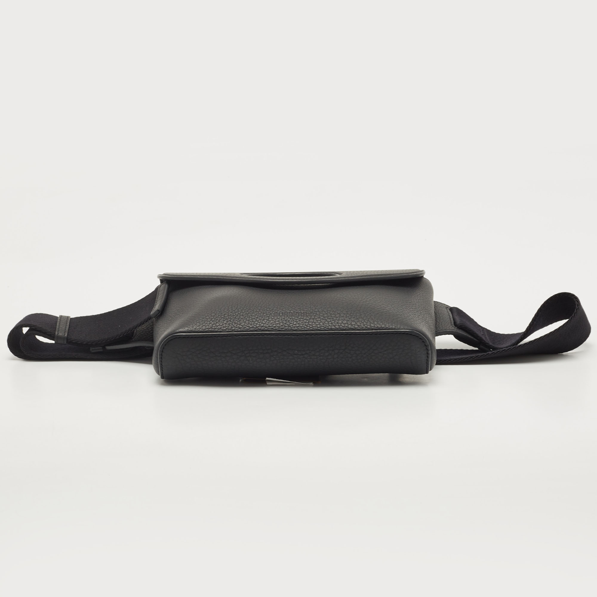 Burberry Black Leather Medium Pocket Belt Bag