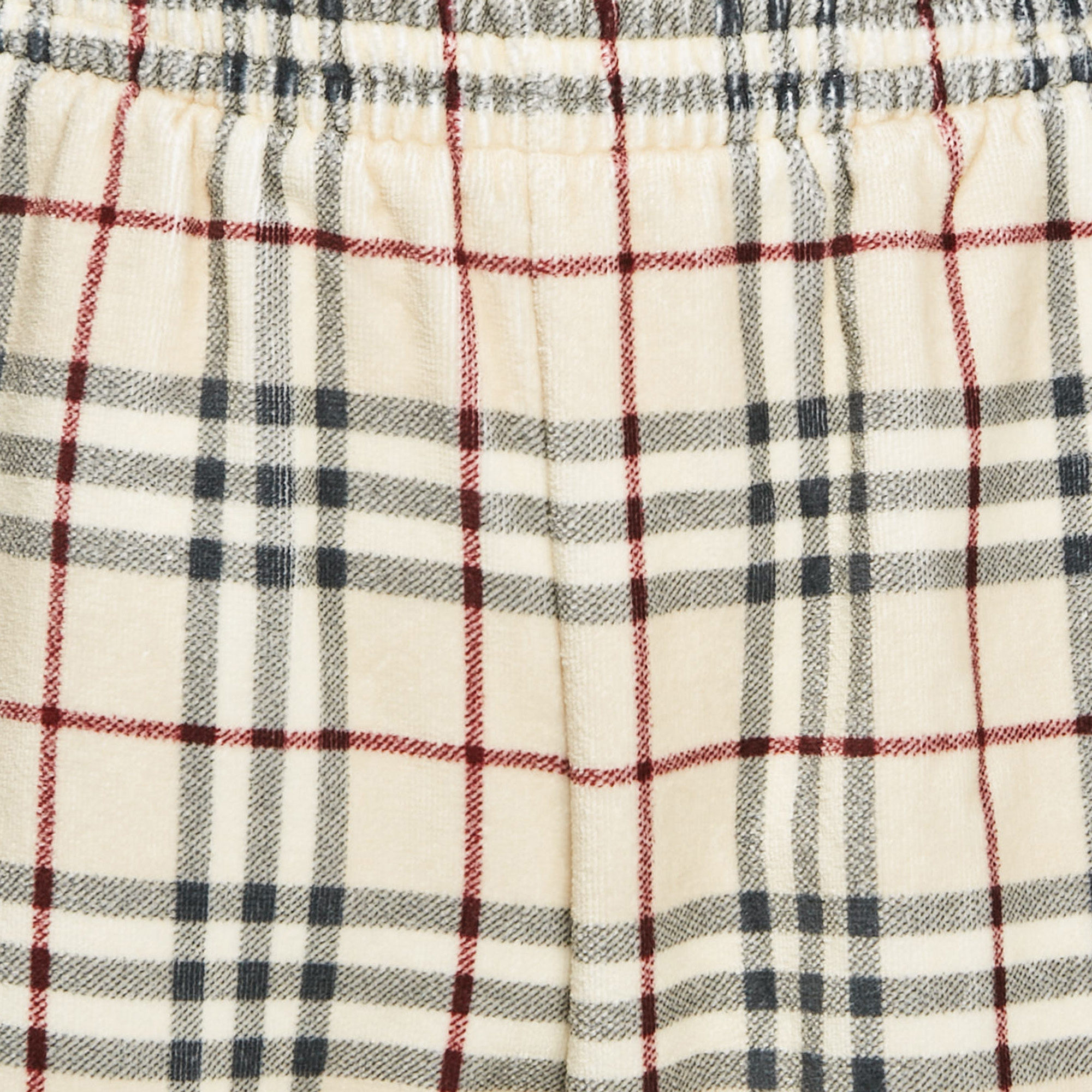 Burberry Brown Debson Checks Terry Cotton Shorts M