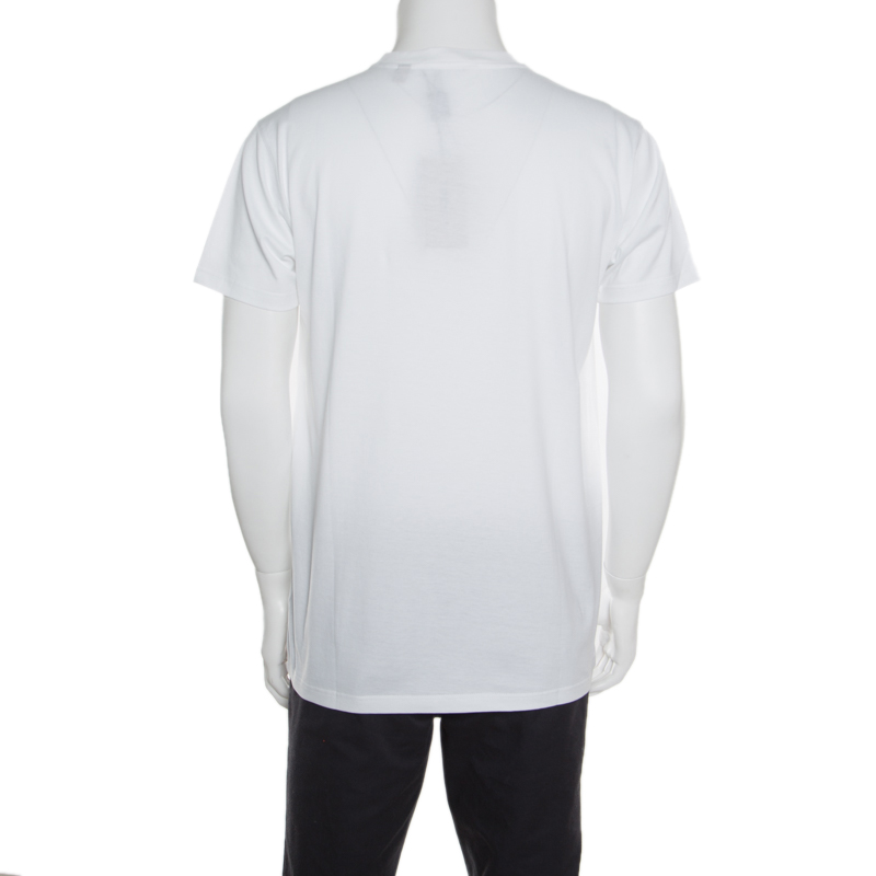 Burberry White B Series Monogram Logo Detail Limited Edition Crew Neck T Shirt XXS