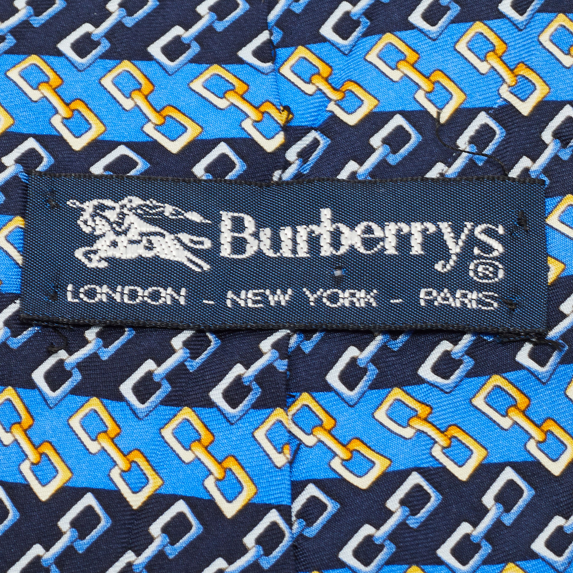 Burberrys Vintage Link Print Silk Tie