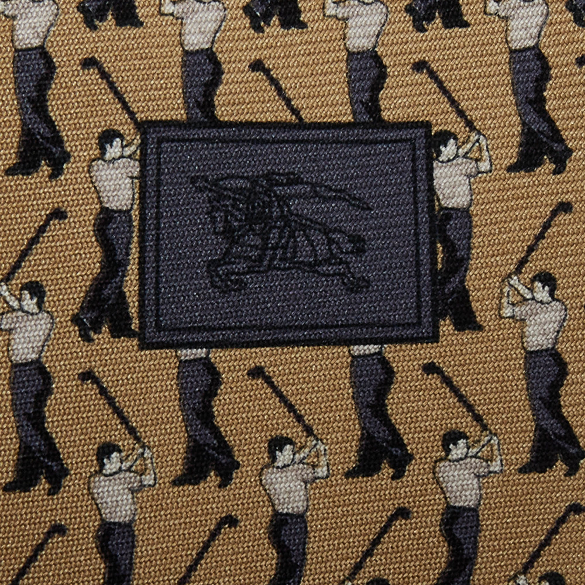 Burberry Beige Printed Silk Tie