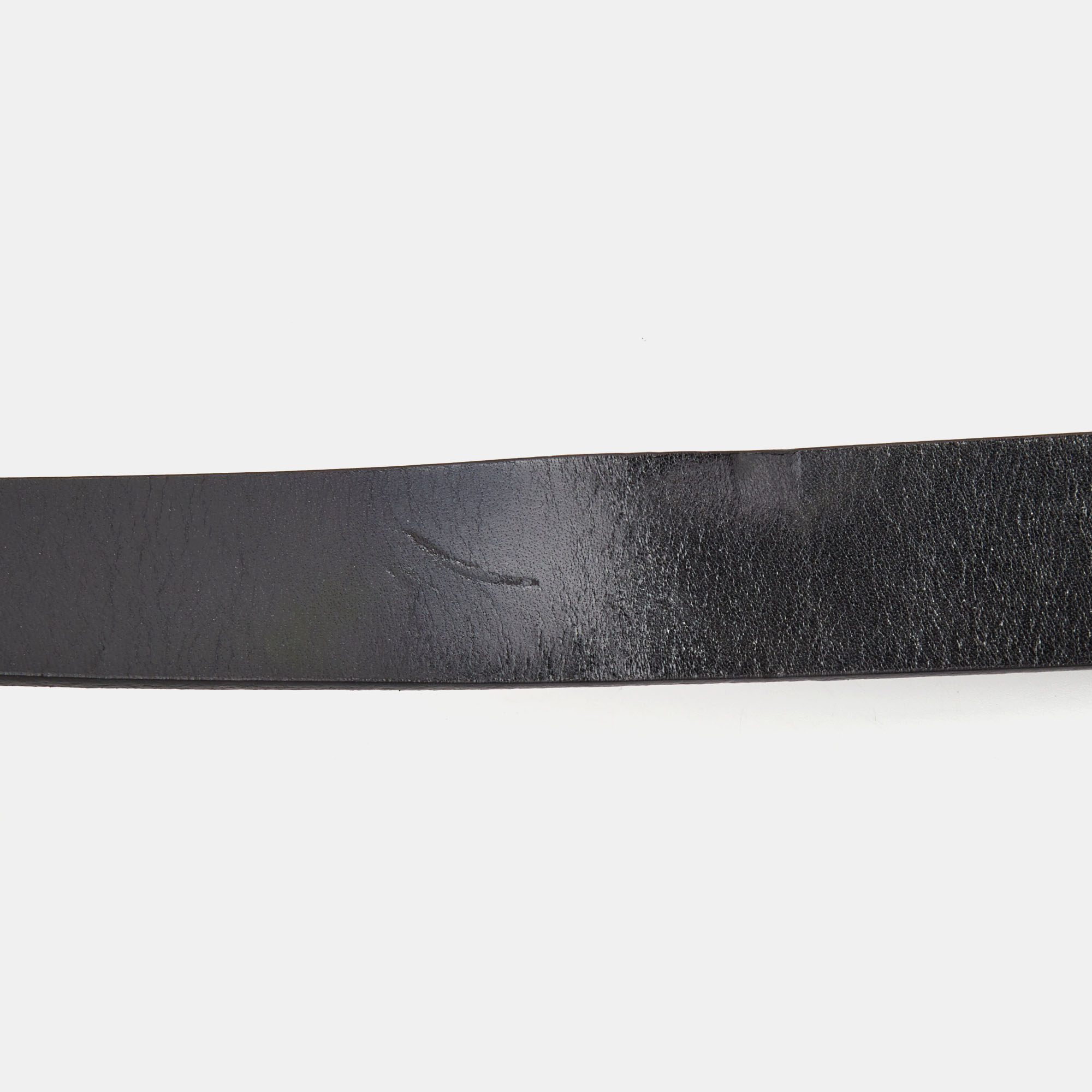 Burberry Black Leather Buckle Belt 80CM