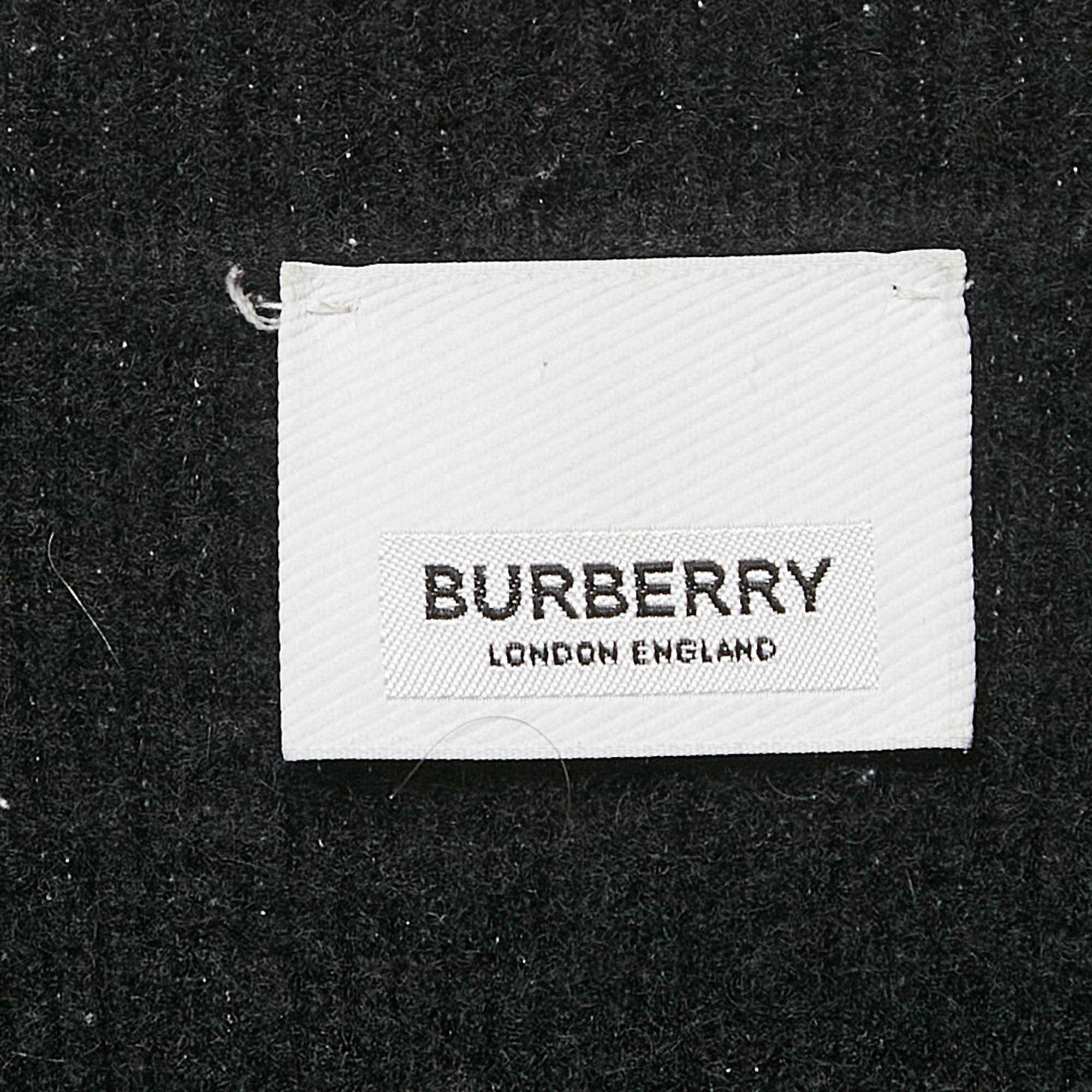 Burberry Black Monogram Motif Cashmere & Cotton Knit Sweater S