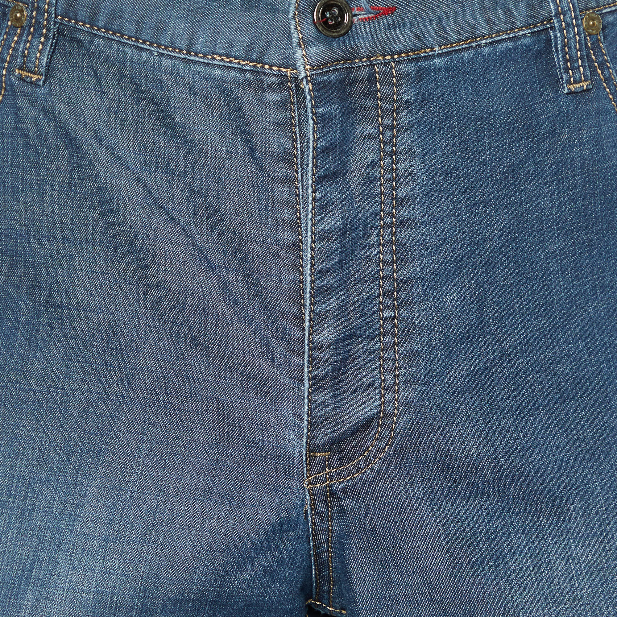 Burberry Blue Denim Straight Leg Jeans 4XL Waist 42
