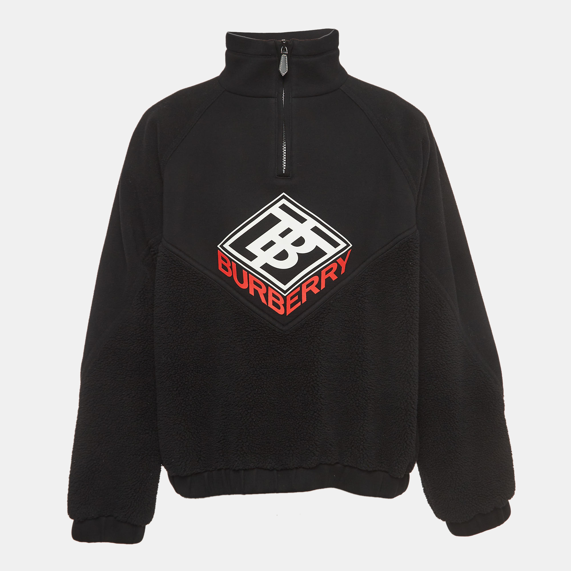 Burberry Black Modal Logo Detailed Sweater XL