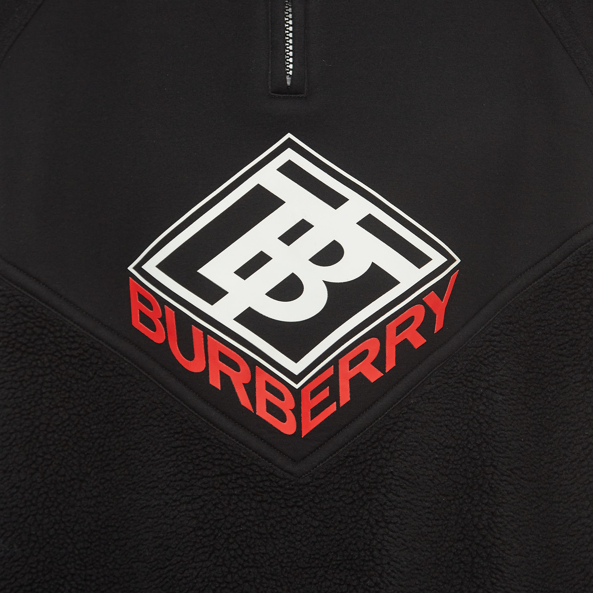 Burberry Black Modal Logo Detailed Sweater XL