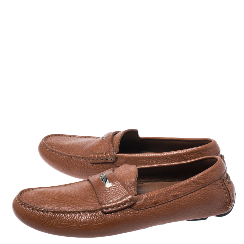 Burberry Brown Leather Loafers Size 42