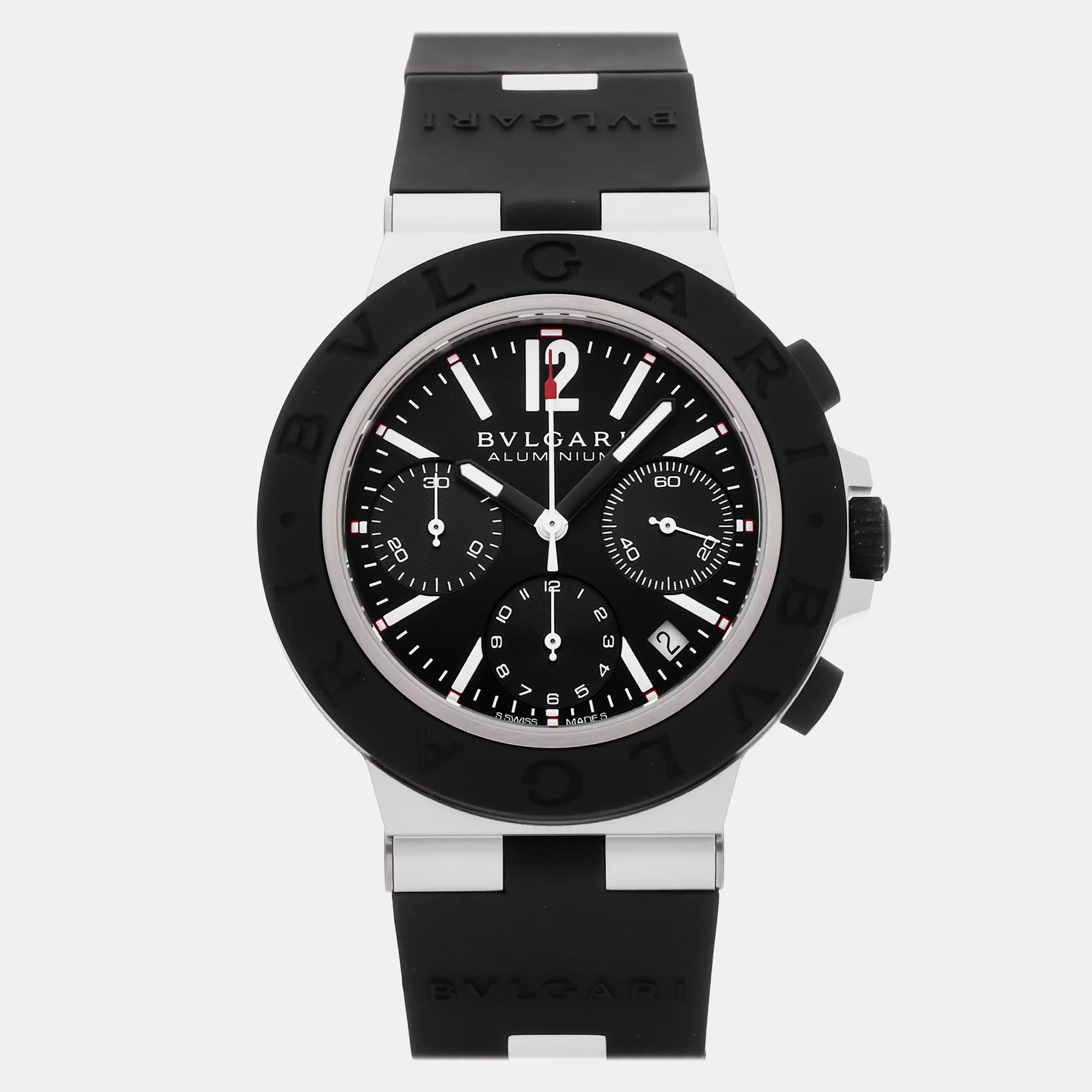 Pre-Owned Bvlgari Aluminium Chronograph Men's Watch 41 mm, Black
Pre-Owned Bvlgari Aluminium Chronograph Men's Watch 41 mm, Black