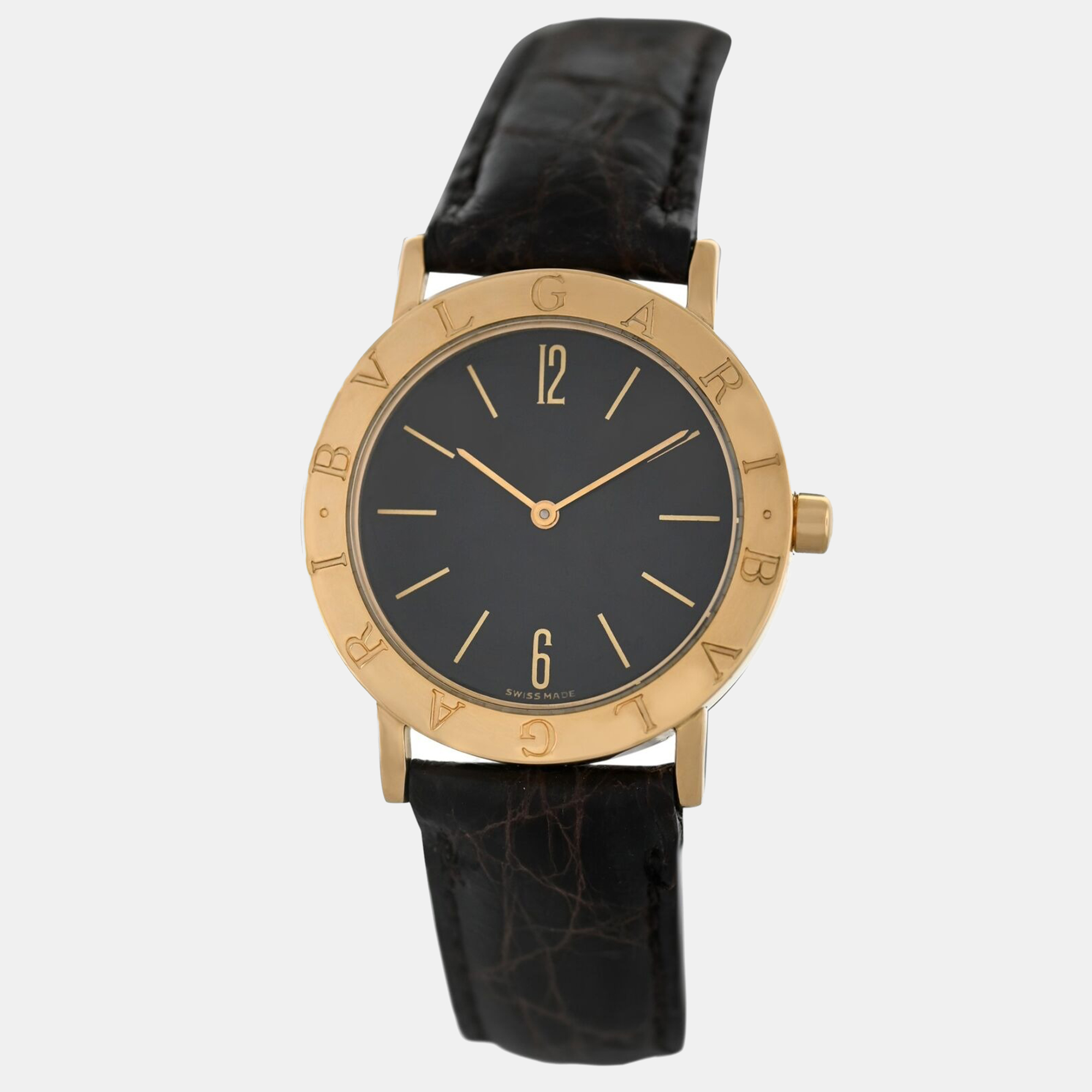 Bvlgari Black 18k Yellow Gold BB 33 GL 47 Quartz Men's Wristwatch 33 mm
Bvlgari Black 18k Yellow Gold BB 33 GL 47 Quartz Men's Wristwatch 33 mm