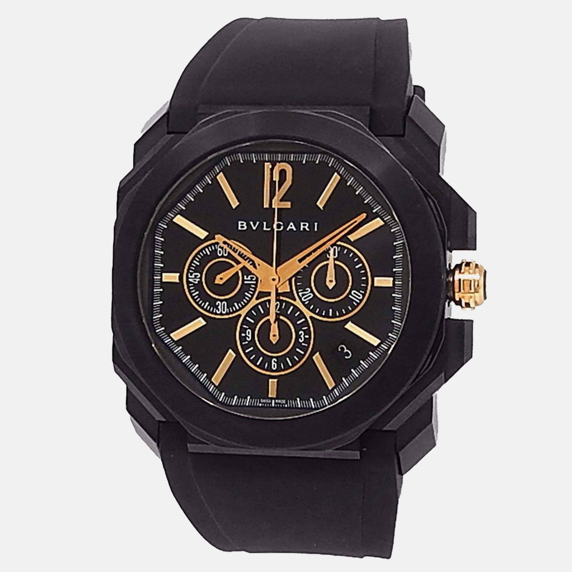 Bvlgari Octo 102630 Automatic Black Stainless Steel Men’s Wristwatch 41 mm
Bvlgari Octo 102630 Automatic Black Stainless Steel Men’s Wristwatch 41 mm