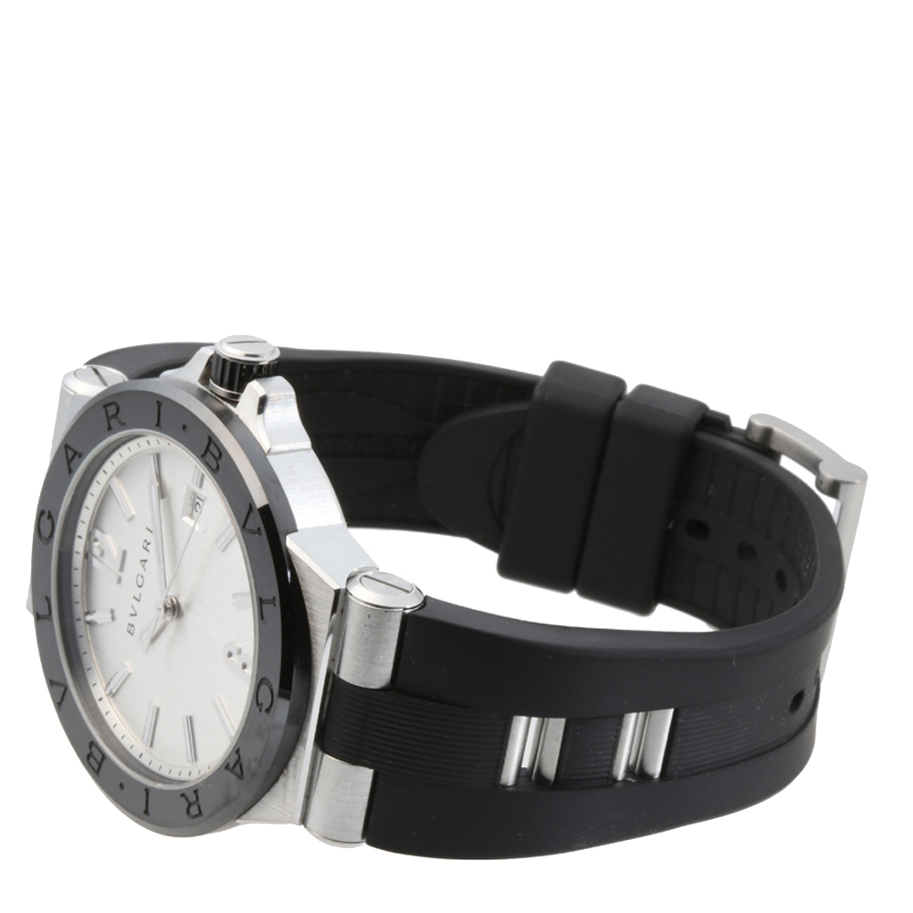 Bvlgari Silver Ceramic And Stainless Steel Diagono DG42SC Men's Wristwatch
Bvlgari Silver Ceramic And Stainless Steel Diagono DG42SC Men's Wristwatch
