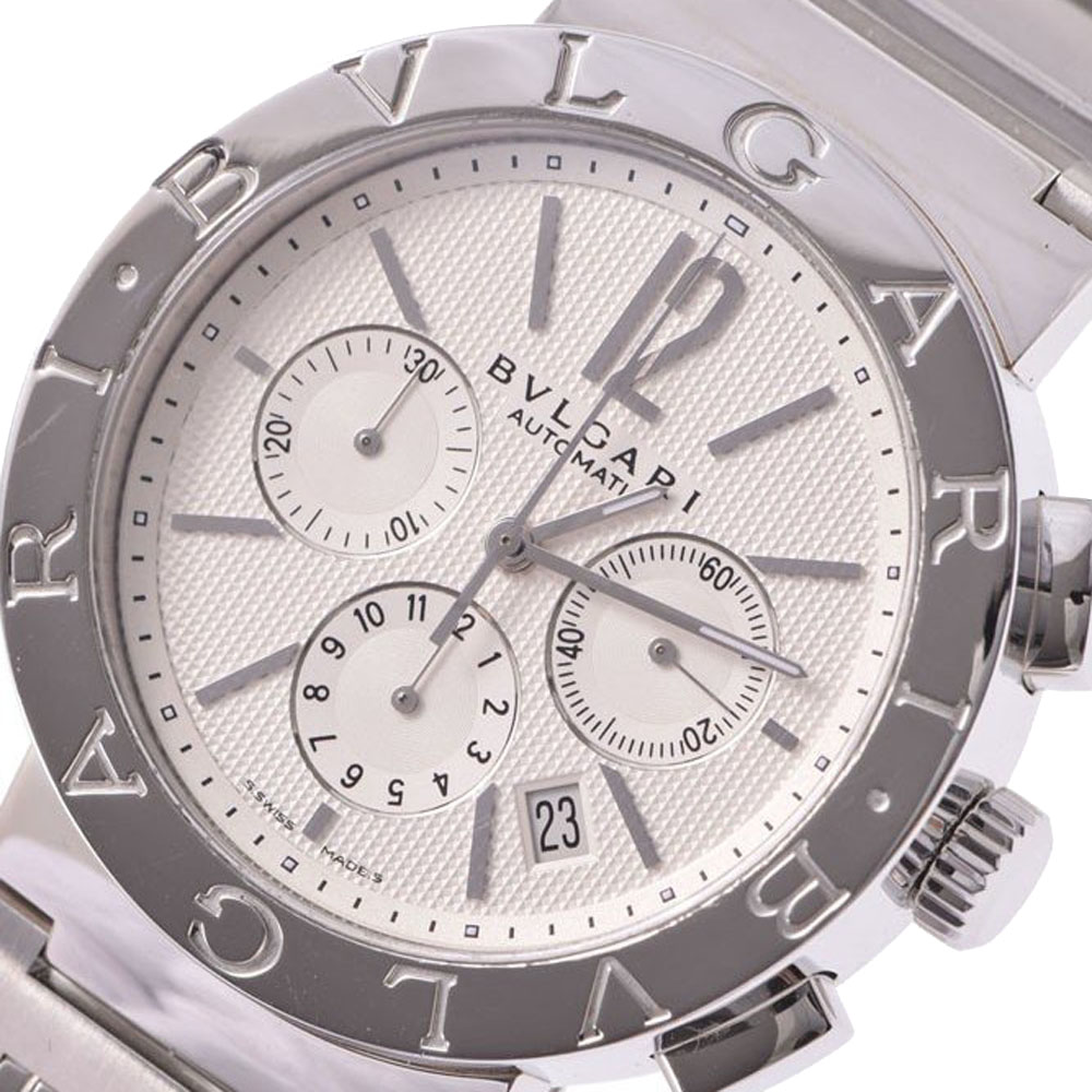 Bvlgari White Stainless Steel Bvlgari BB42SSCH Automatic Men's Wristwatch
Bvlgari White Stainless Steel Bvlgari BB42SSCH Automatic Men's Wristwatch
