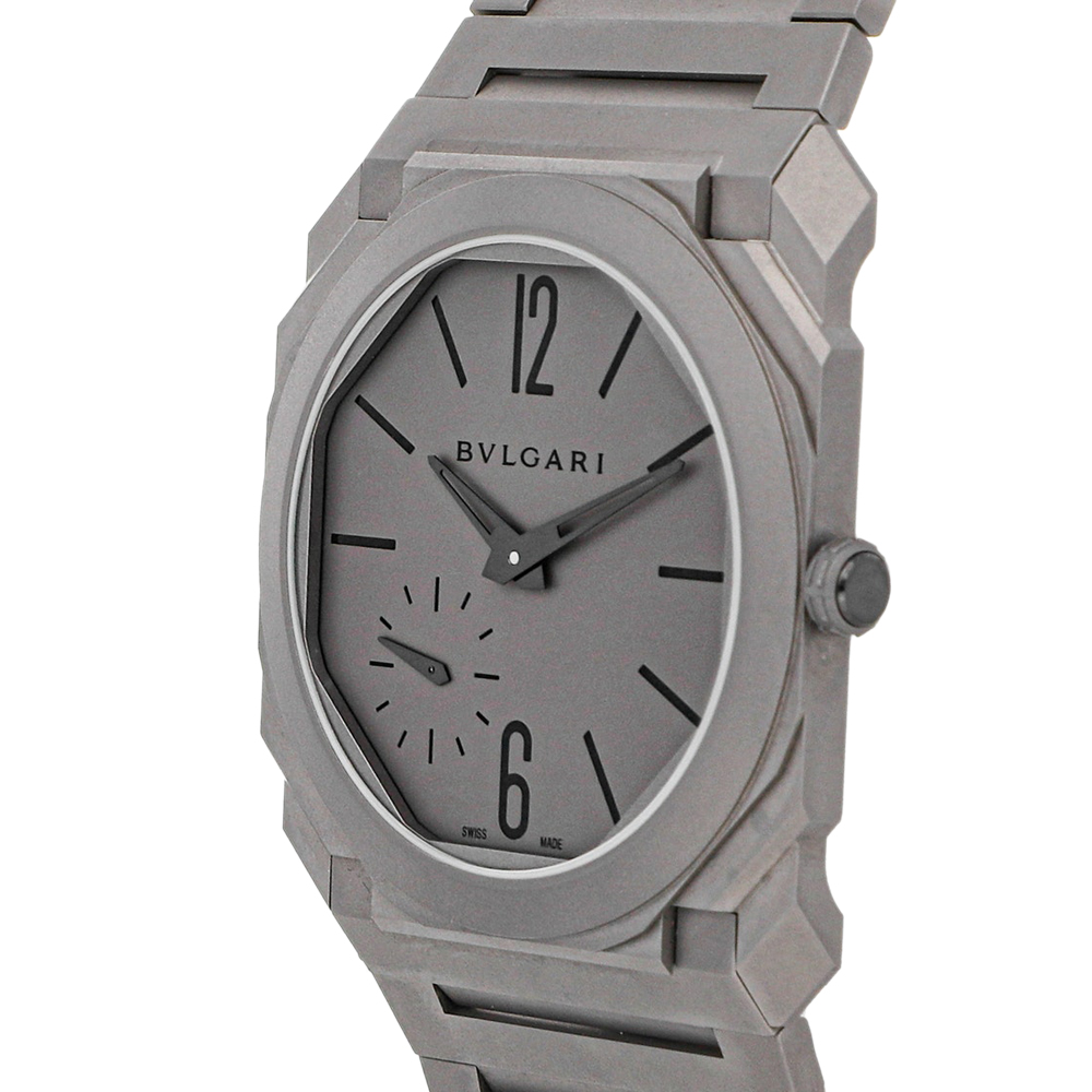 

BvlgariI Grey Titanium Octo Finnissimo 102713 Men's Wristwatch 40 MM