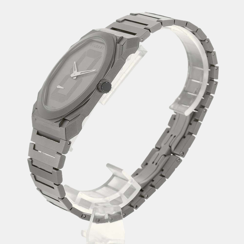 

Bvlgari Grey Titanium Octo Finissimo 103569 Automatic Men's Wristwatch 40 mm