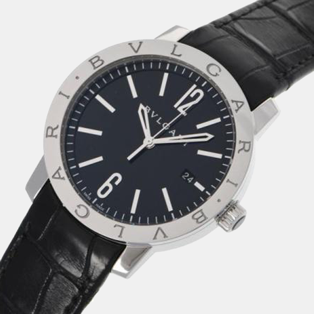 Bvlgari Black Stainless Steel Bvlgari Bvlgari BB41BSLD Automatic Men's Wristwatch 41 mm
Bvlgari Black Stainless Steel Bvlgari Bvlgari BB41BSLD Automatic Men's Wristwatch 41 mm