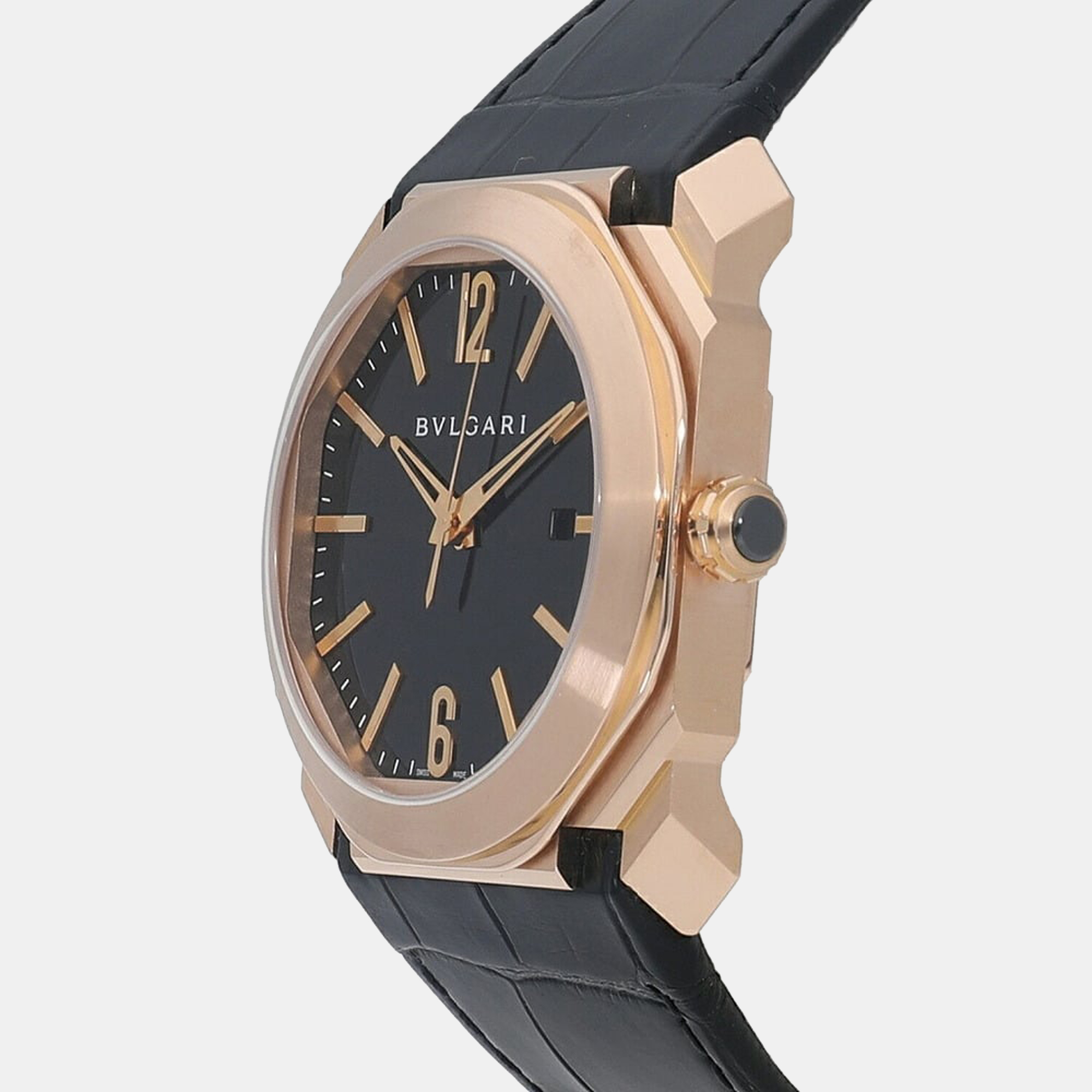 

Bvlgari Black 18K Rose Gold Octo BGOP41BGLD Men's Wristwatch 41 mm