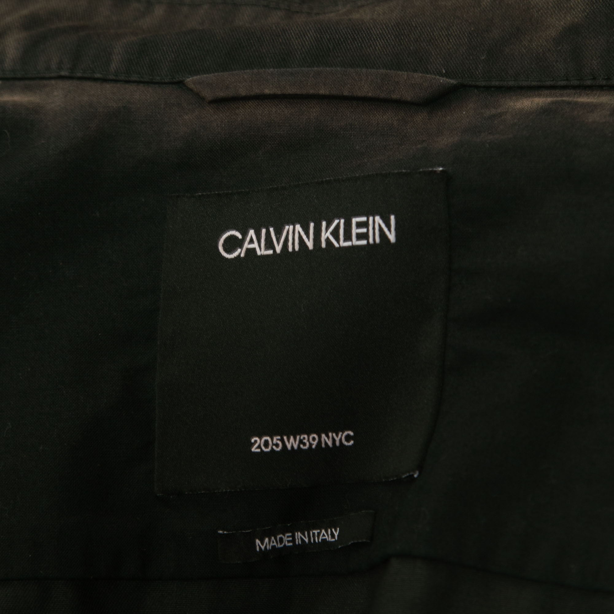 Calvin Klein Black Cotton Reflective Fireman Jacket M