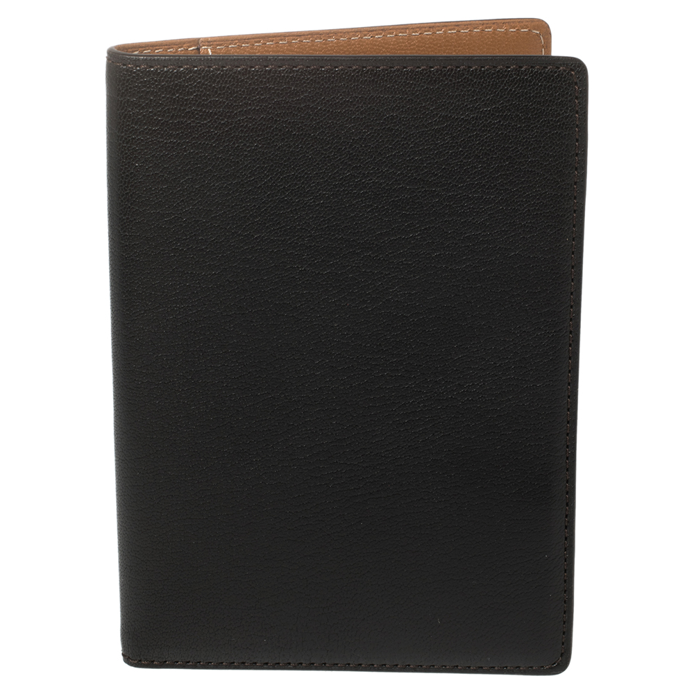 Cartier Black Leather Passport Holder